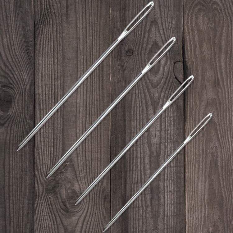 [Bông bán Len] Combo 10 chiếc Kim khâu len bằng sắt thép chống gỉ 1.6*5.3 cm phù hợp len nhỏ đến trung bình như jeans cotton milk ctvn milk bò