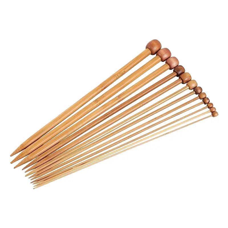 [Bông bán Len] Que đan len bằng tre dài 25cm DIY số 1 sợi đũa  đan