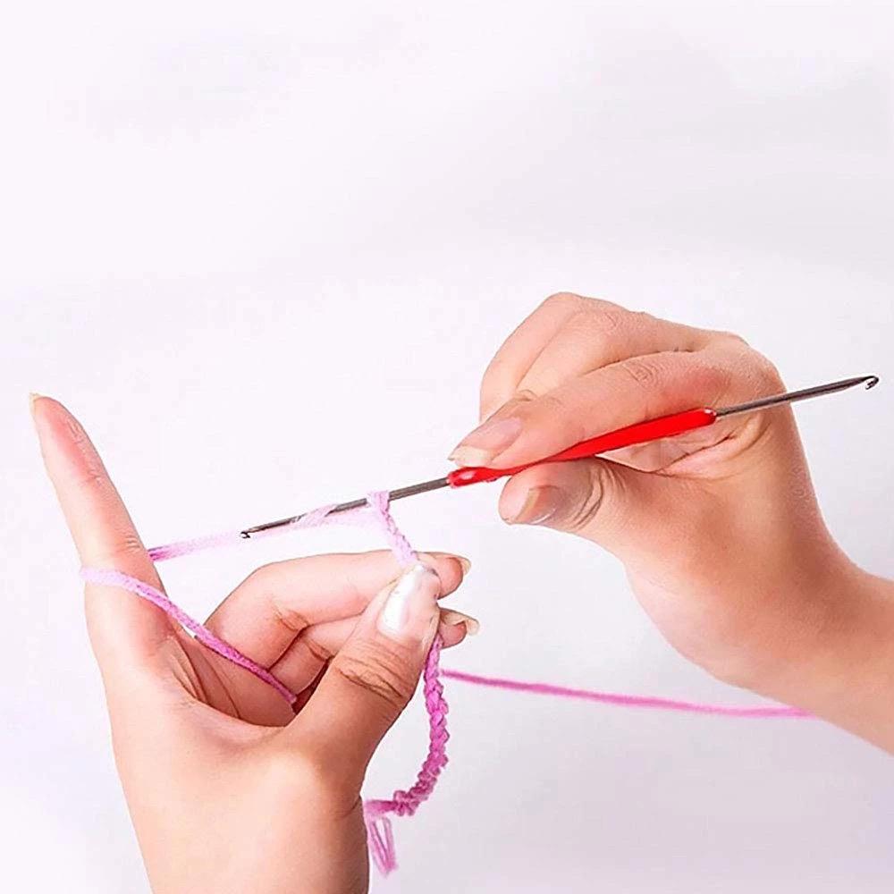 [Bông bán Len] Kim móc len 2 đầu-Kim móc khăn,móc áo,móc gấu,... số 1 sợi bộ  dụng Diy crochet hook