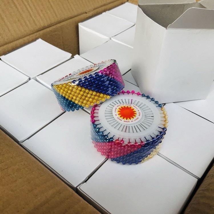 [Bông bán len] Kim định vị cố định len vải - Vỉ 40 chiếc cho thêu và may