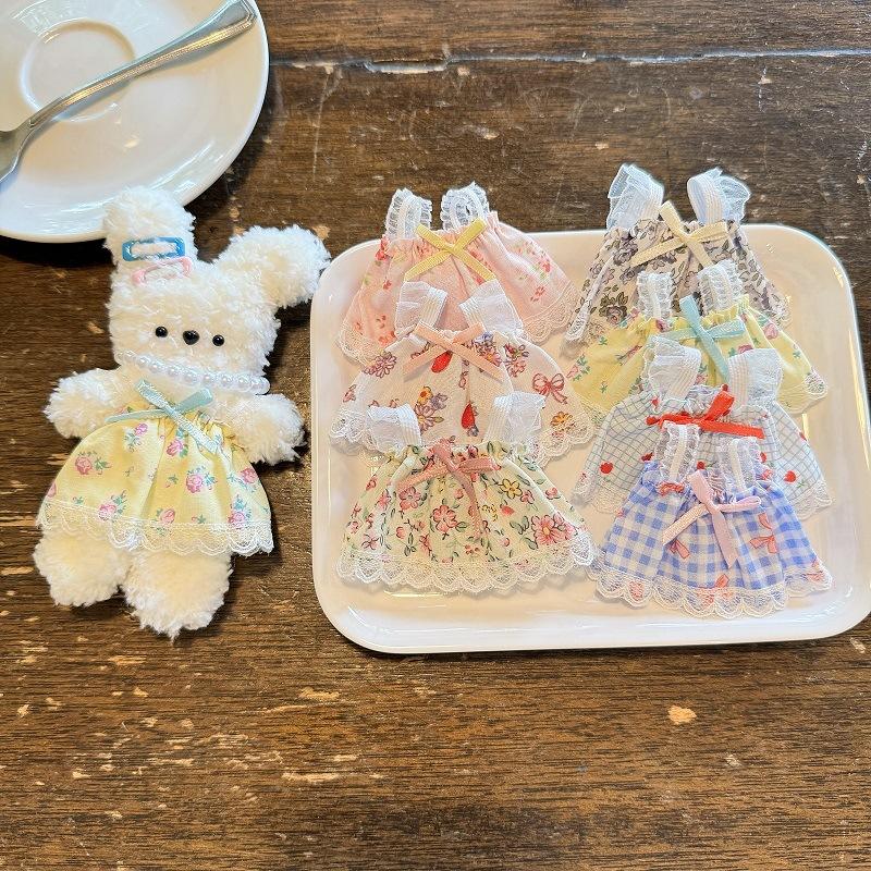 [Bông bán Len] Bộ Quần Áo Cho Gấu Bông, Búp Bê Thành Fashionista - Chất liệu Cotton & Ren Mềm Mại