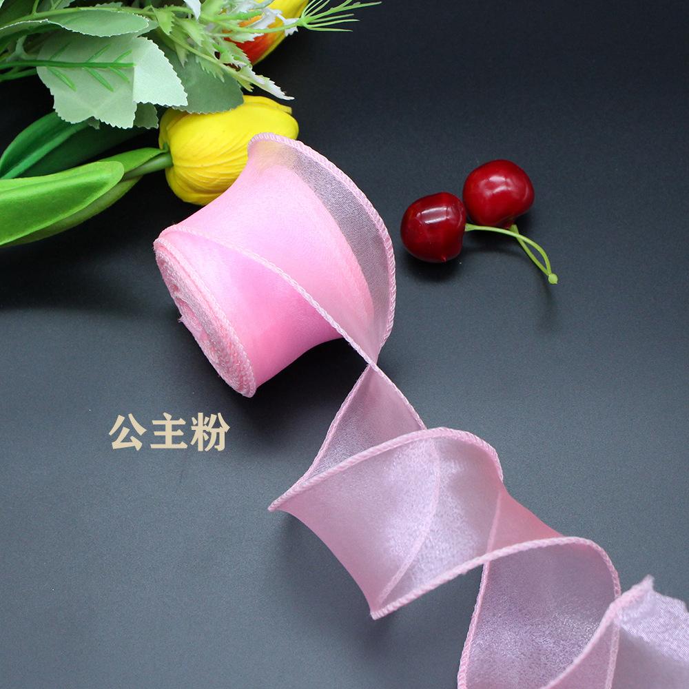 [Bông bán Len] Cuộn Ruy Băng Đuôi Cá bản 4cm ruy băng voan viền sóng biển trang trí bánh sinh nhật, bó hoa tặng mẹ