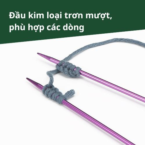 [Bông bán Len] Kim Đan Inox Màu Sắc Bắt Mắt – Đan Khăn, Áo Len, Phụ Kiện Handmade
