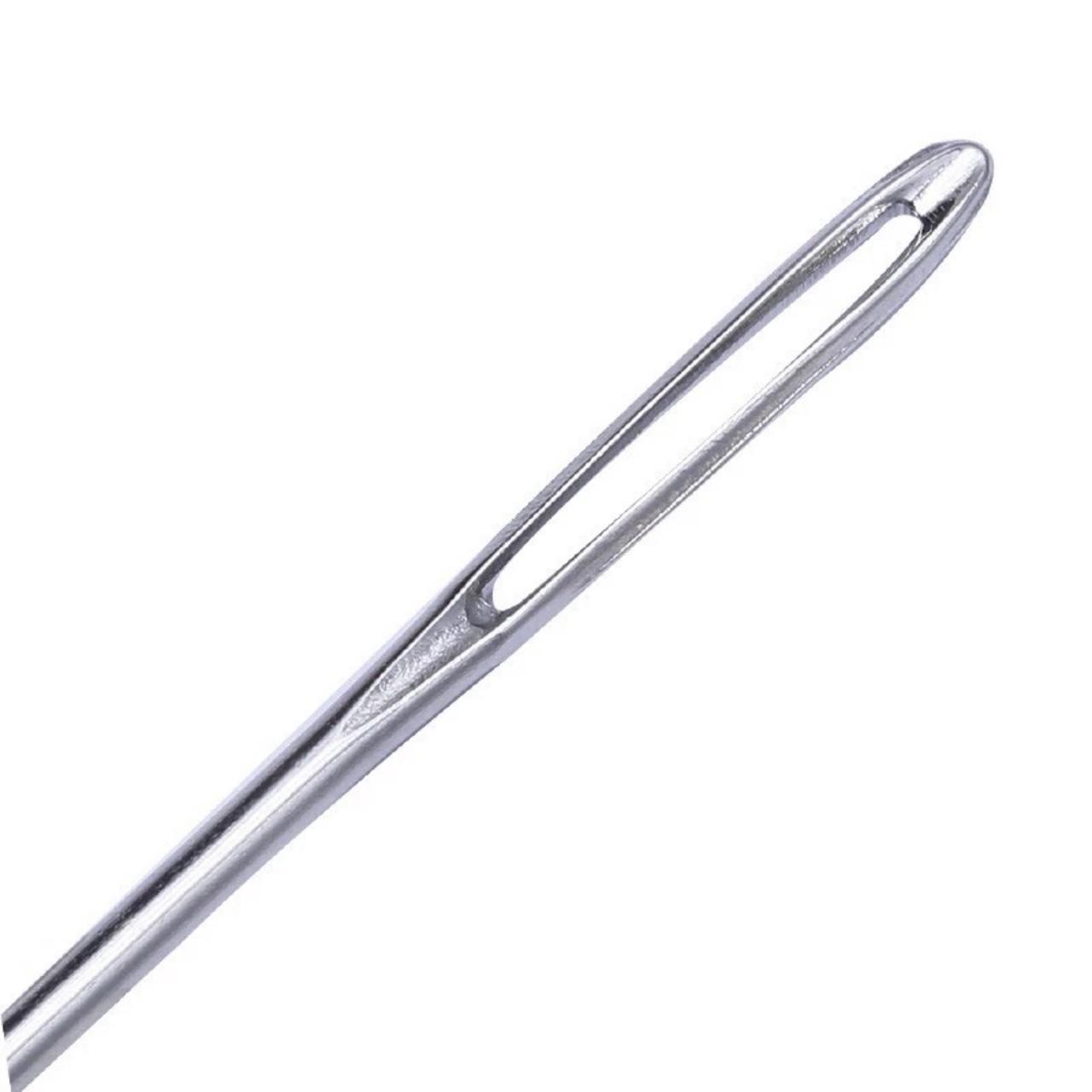 [Bông bán Len] Combo 10 chiếc Kim khâu len bằng sắt thép chống gỉ 1.6*5.3 cm phù hợp len nhỏ đến trung bình như jeans cotton milk ctvn milk bò