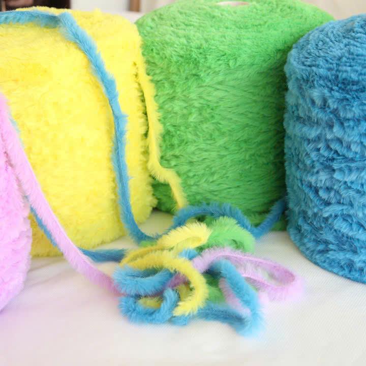[Bông bán len] Len lông thỏ 50g siêu mềm mịn babytree DIY crochet babytree gấu móc