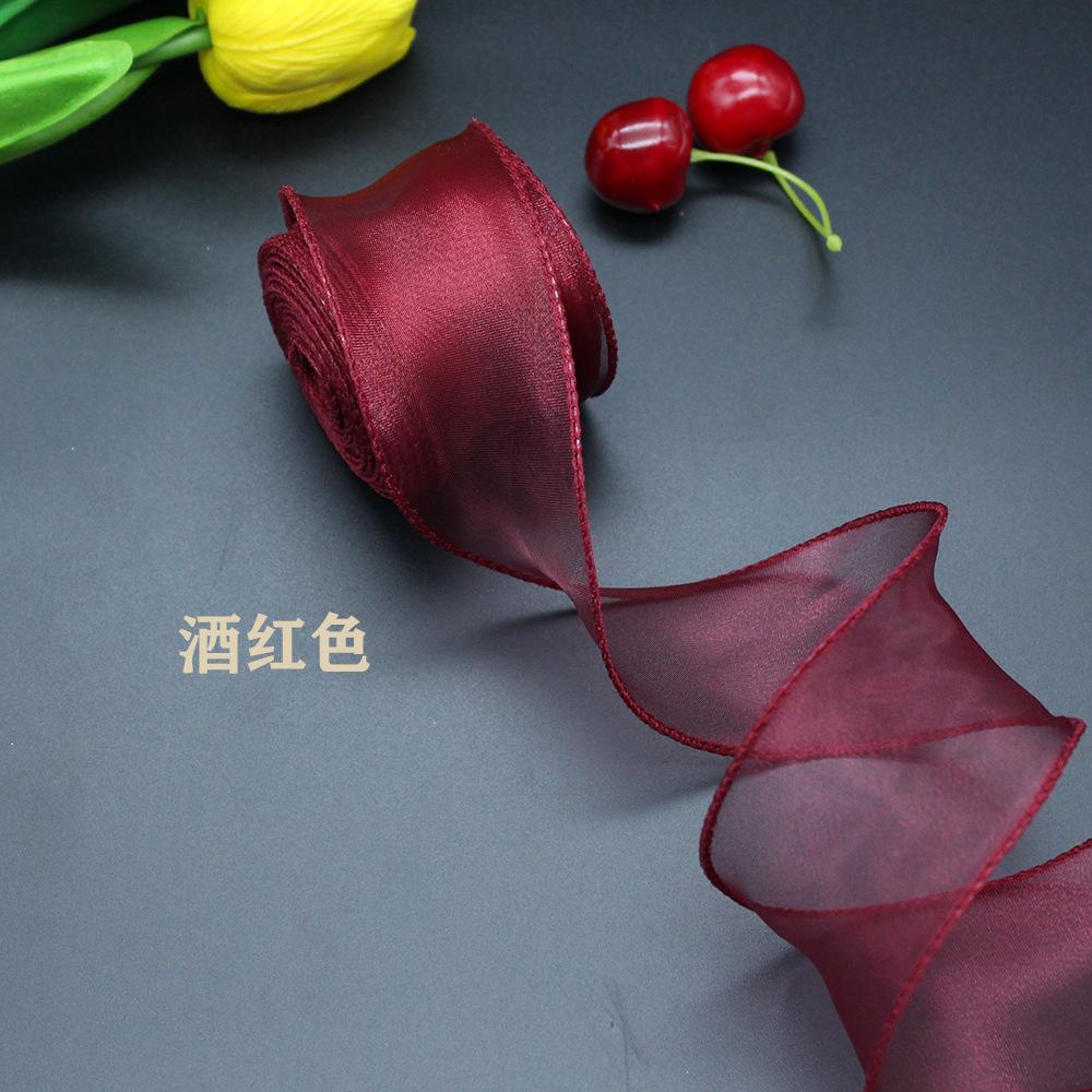 [Bông bán Len] Cuộn Ruy Băng Đuôi Cá bản 4cm ruy băng voan viền sóng biển trang trí bánh sinh nhật, bó hoa tặng mẹ