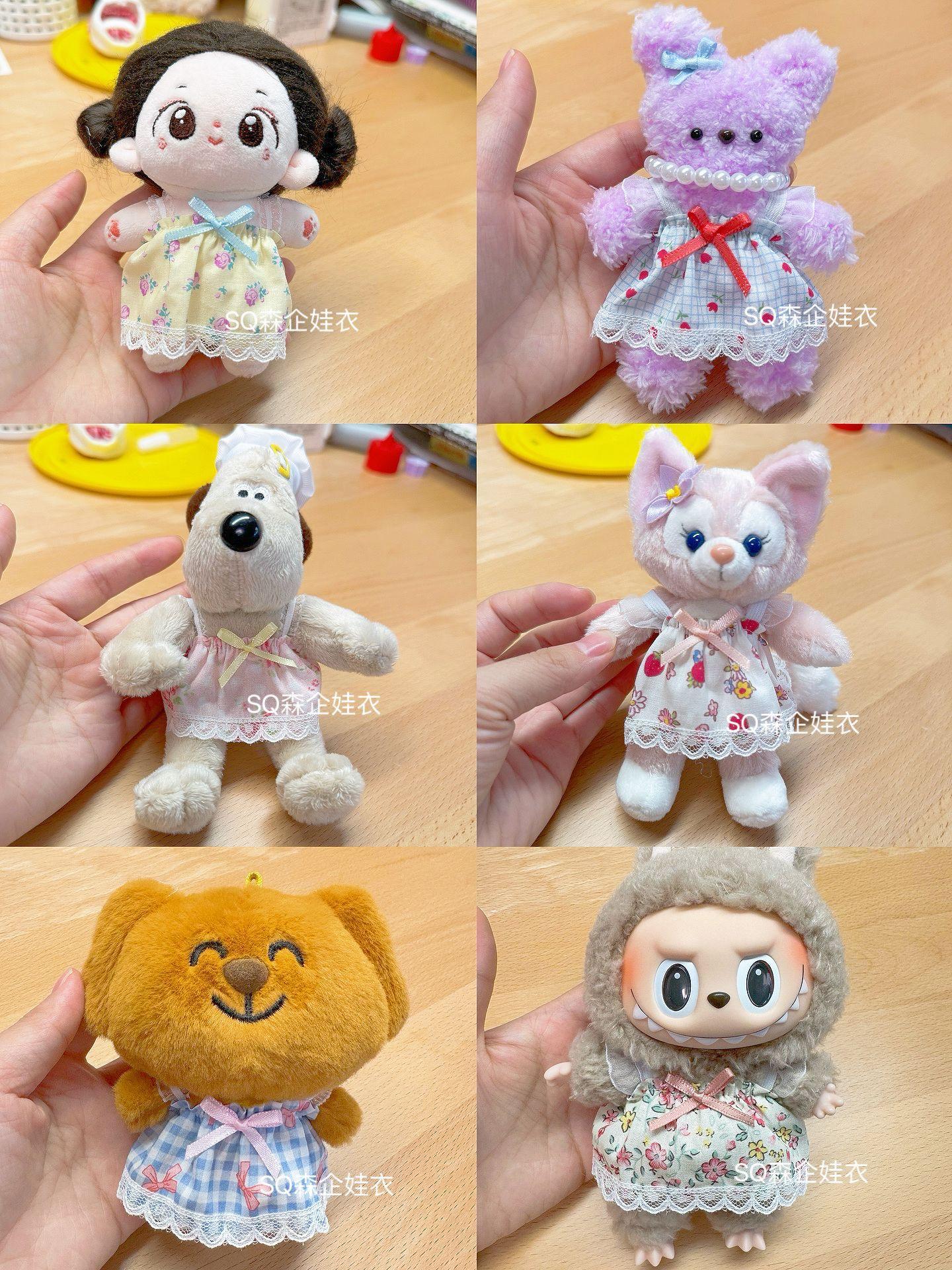 [Bông bán Len] Bộ Quần Áo Cho Gấu Bông, Búp Bê Thành Fashionista - Chất liệu Cotton & Ren Mềm Mại