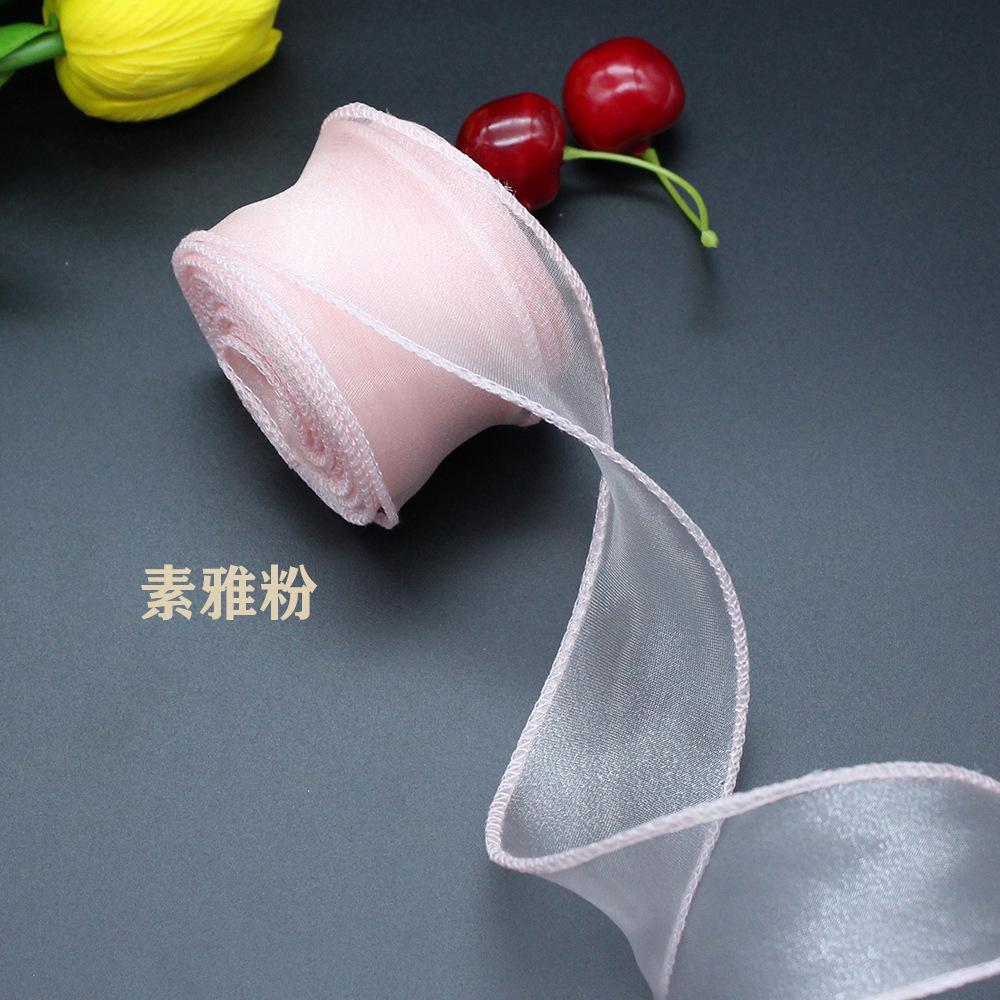 [Bông bán Len] Cuộn Ruy Băng Đuôi Cá bản 4cm ruy băng voan viền sóng biển trang trí bánh sinh nhật, bó hoa tặng mẹ