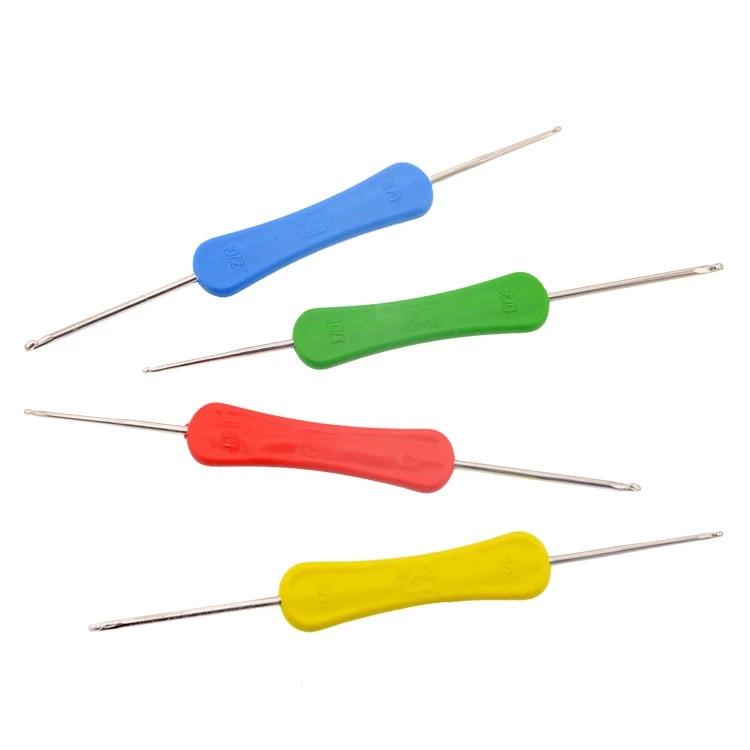 [Bông bán Len] Kim móc len 2 đầu-Kim móc khăn,móc áo,móc gấu,... số 1 sợi bộ  dụng Diy crochet hook