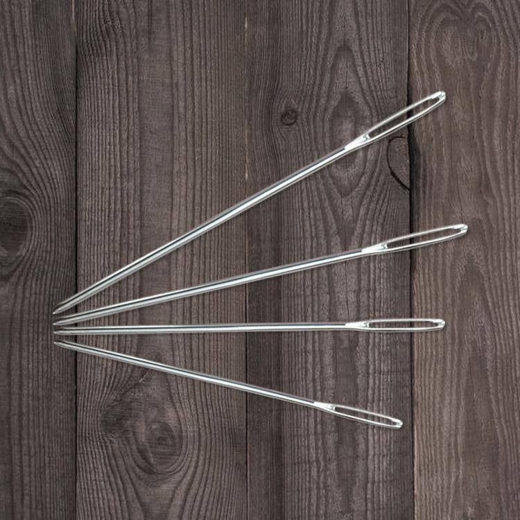 [Bông bán Len] Combo 10 chiếc Kim khâu len bằng sắt thép chống gỉ 1.6*5.3 cm phù hợp len nhỏ đến trung bình như jeans cotton milk ctvn milk bò
