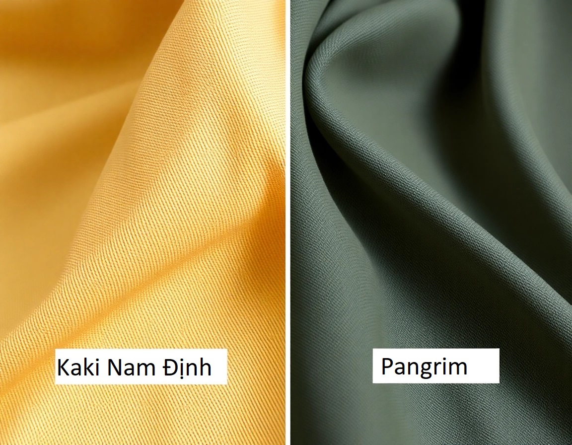 So sánh vải Kaki Nam Định và Pangrim – Hai dòng vải may quần áo bảo hộ phổ biến nhất tại Việt Nam