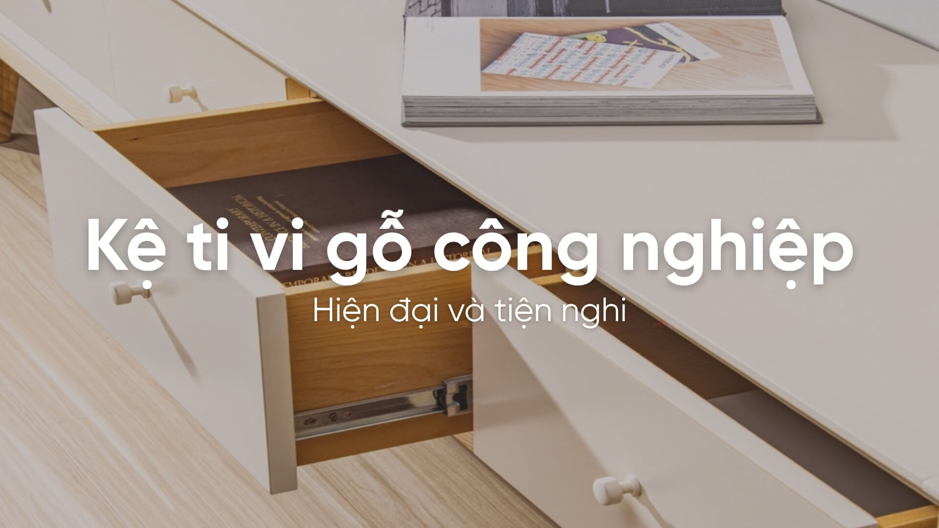 Những mẫu kệ ti vi gỗ công nghiệp hiện đại và tiện nghi