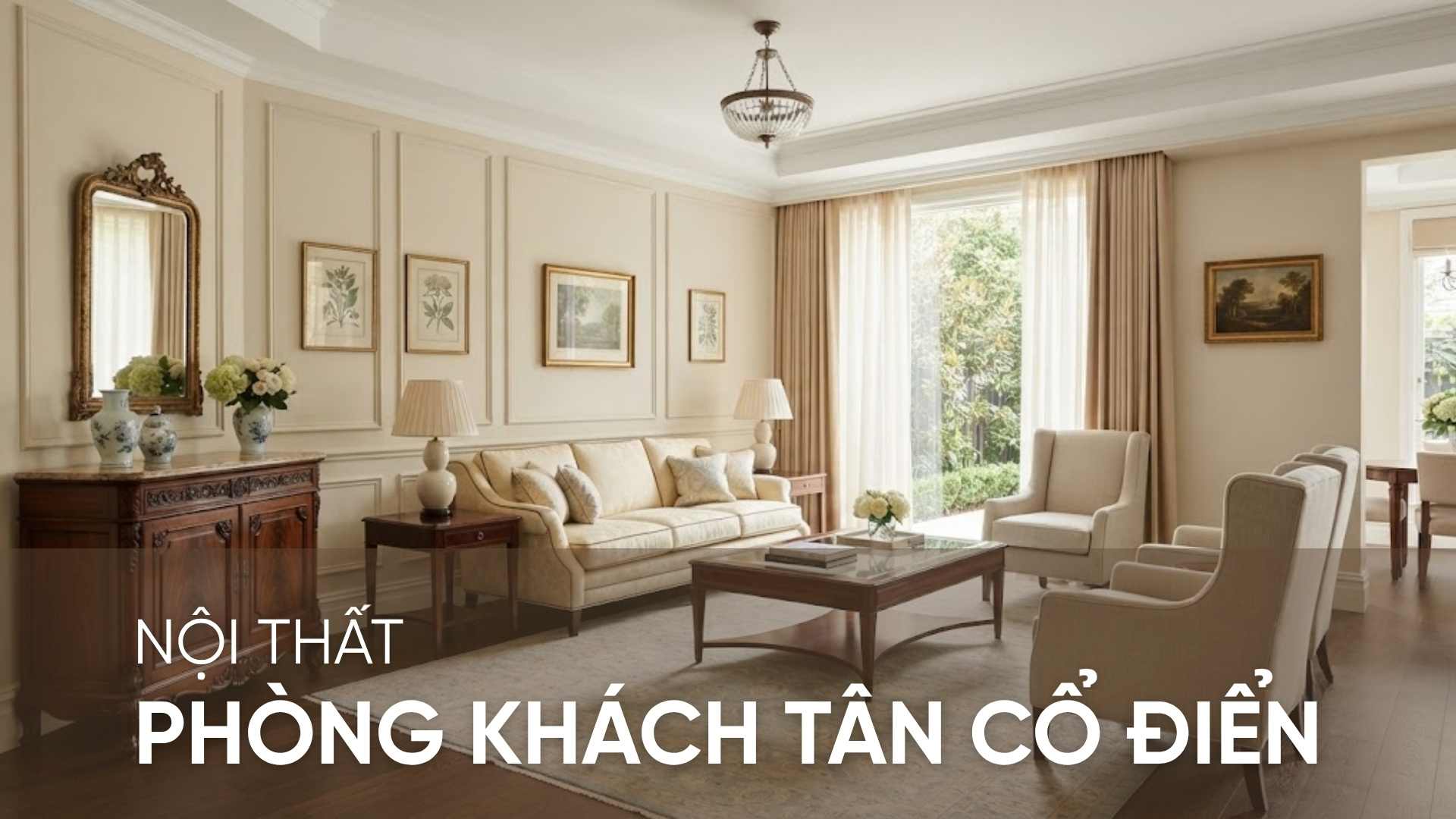 Có nên chọn nội thất phòng khách tân cổ điển cho gia đình?