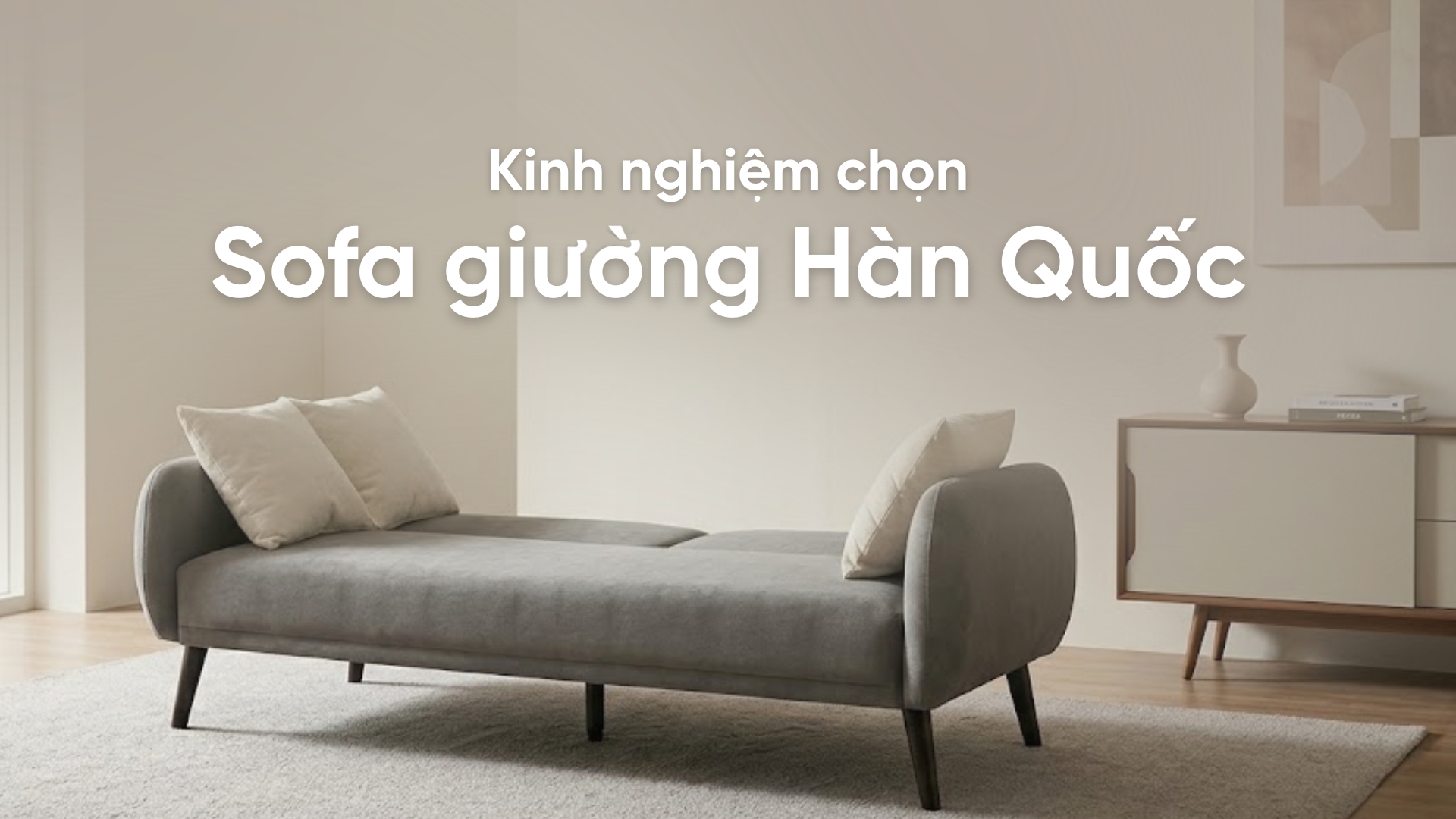 Kinh nghiệm chọn sofa giường Hàn Quốc theo nhu cầu sử dụng