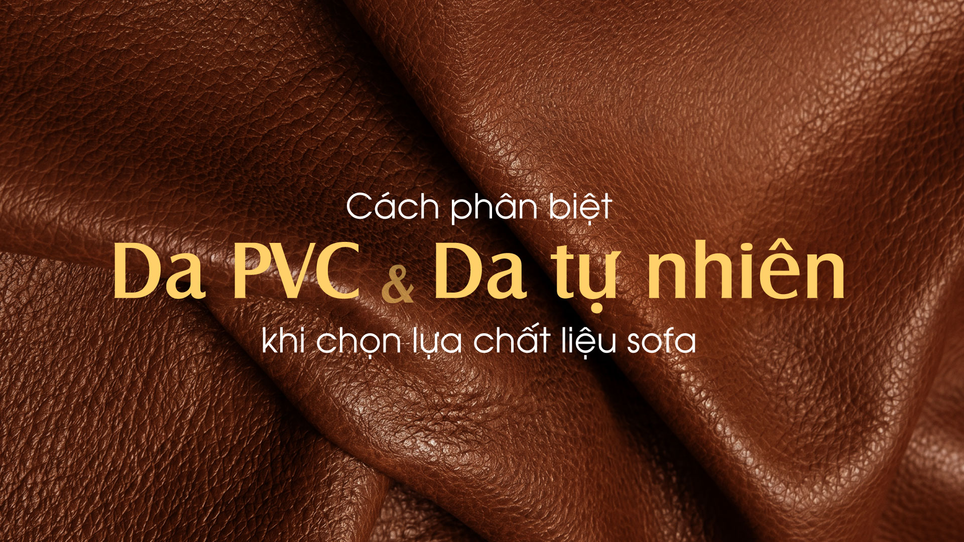 Cách phân biệt Da tự nhiên & Da PVC khi chọn lựa chất liệu Sofa