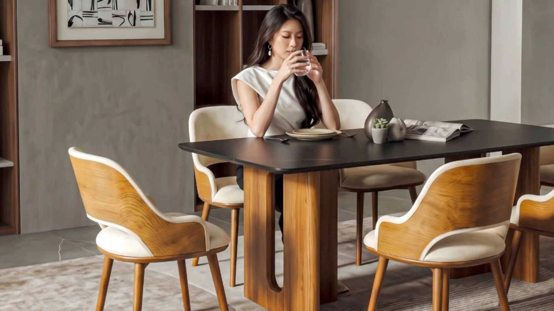 Bàn ăn bằng gỗ cao su có tốt