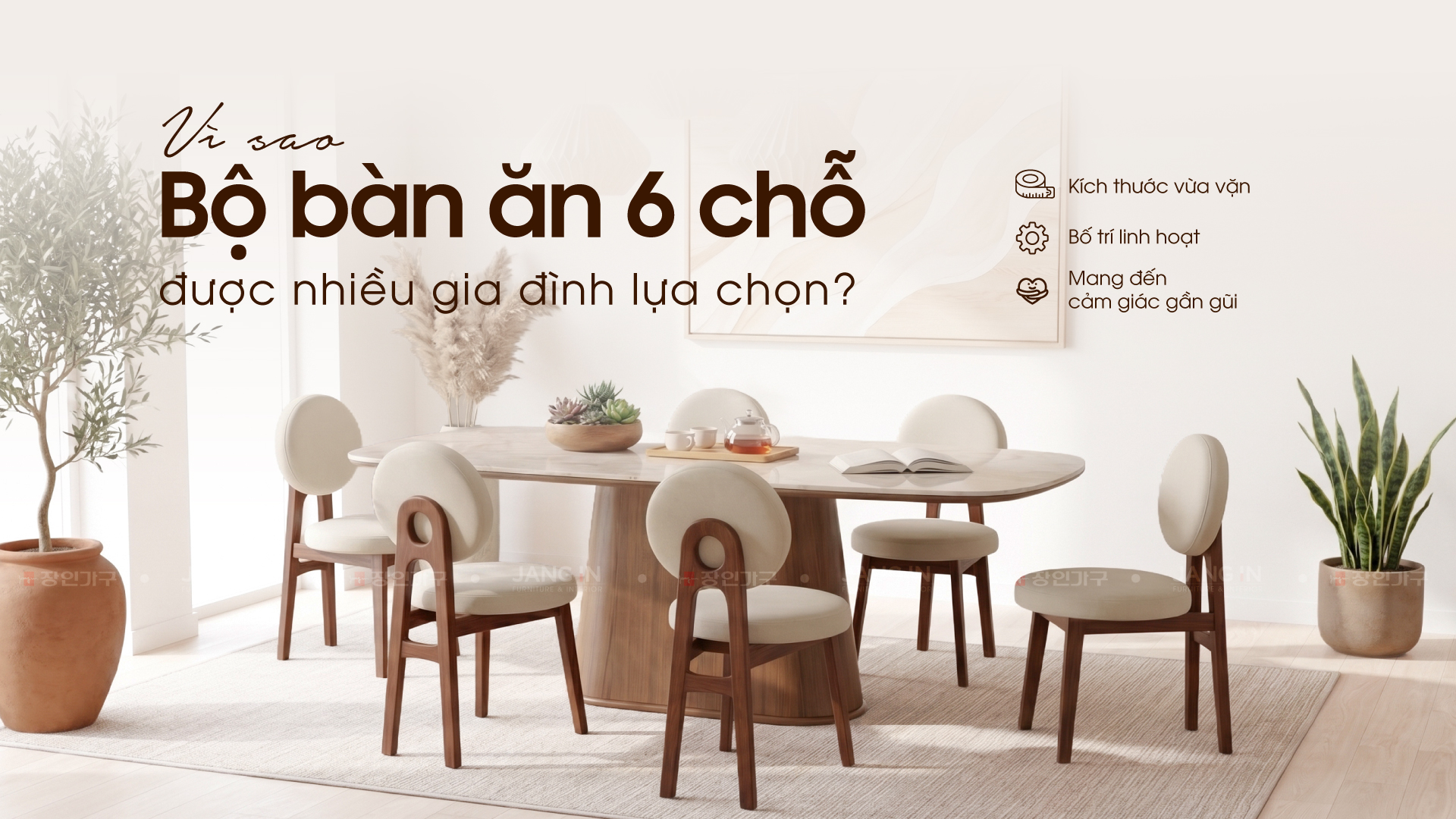 Bộ bàn ăn 6 ghế - Blog - Jang In