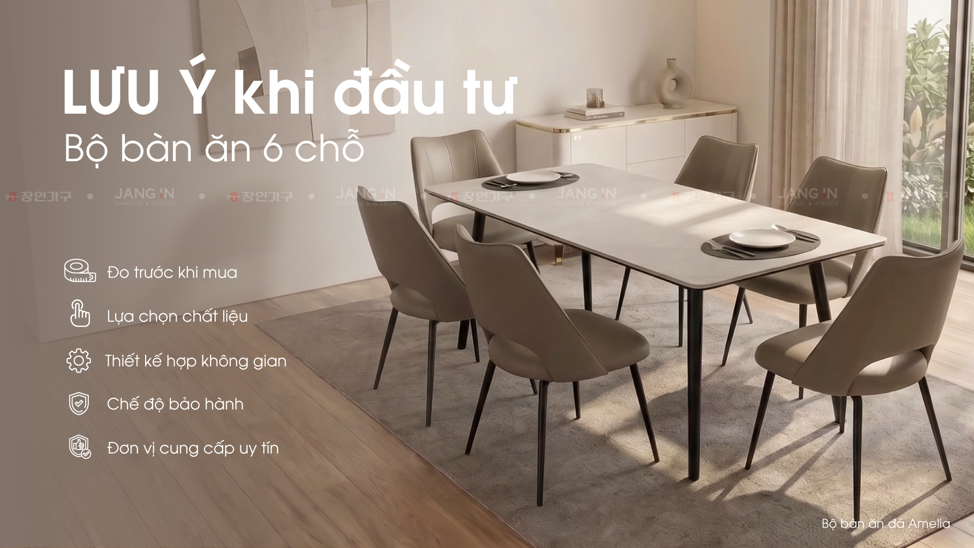 Bộ bàn ăn 6 ghế - Blog - Jang In