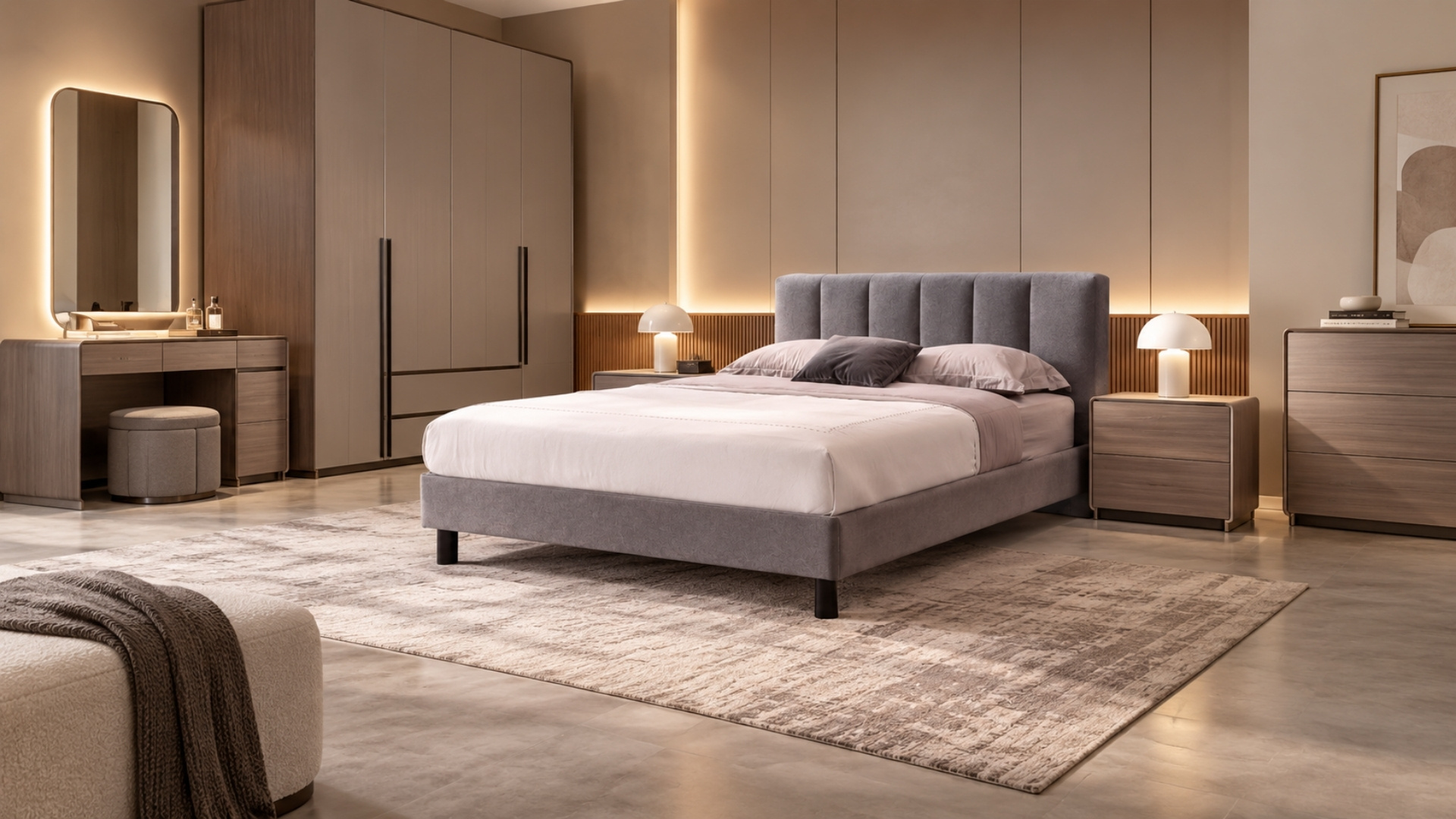 Bộ giường ngủ cao cấp gồm những gì