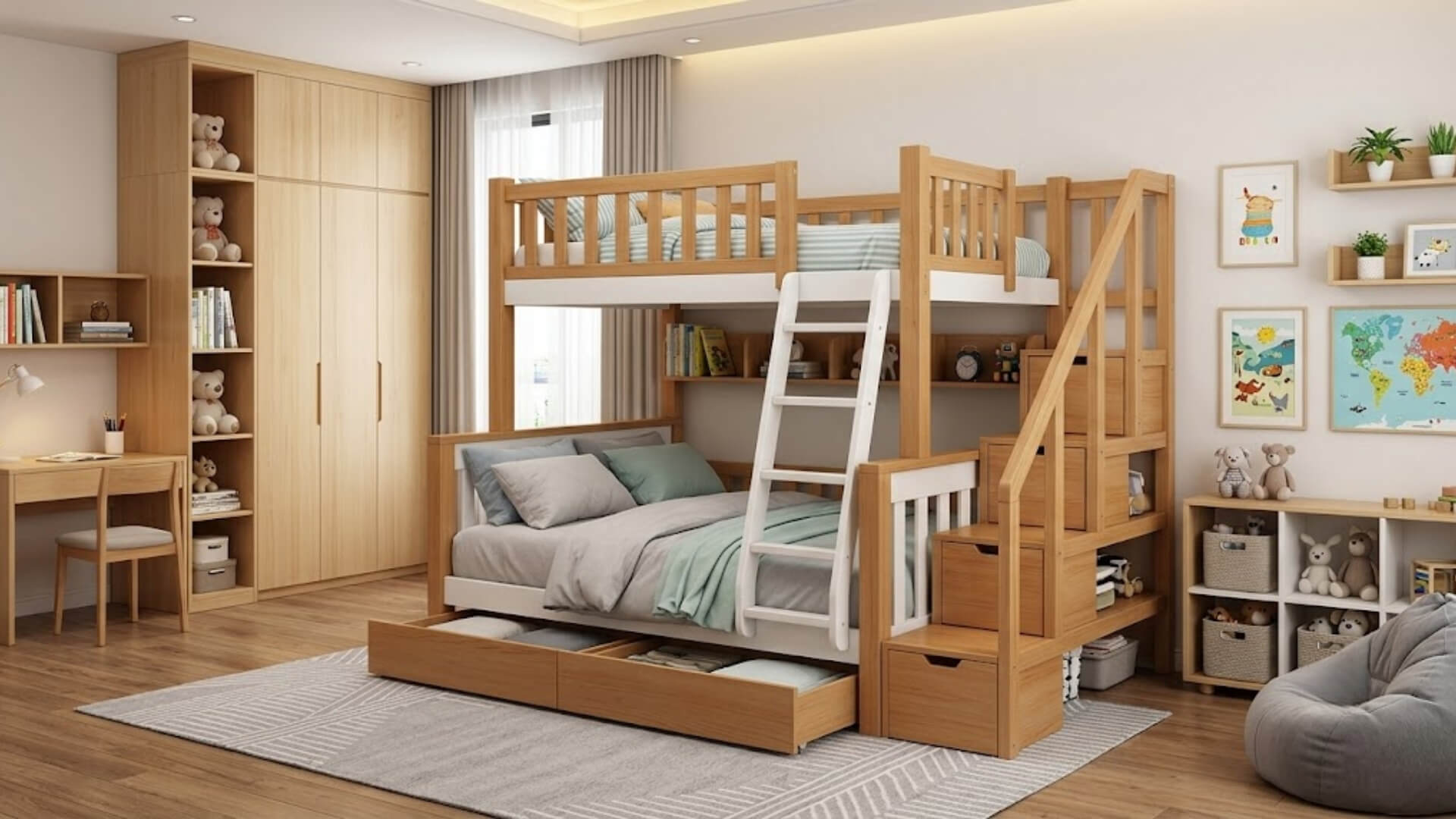 Các loại giường ngủ 2 tầng phổ biến