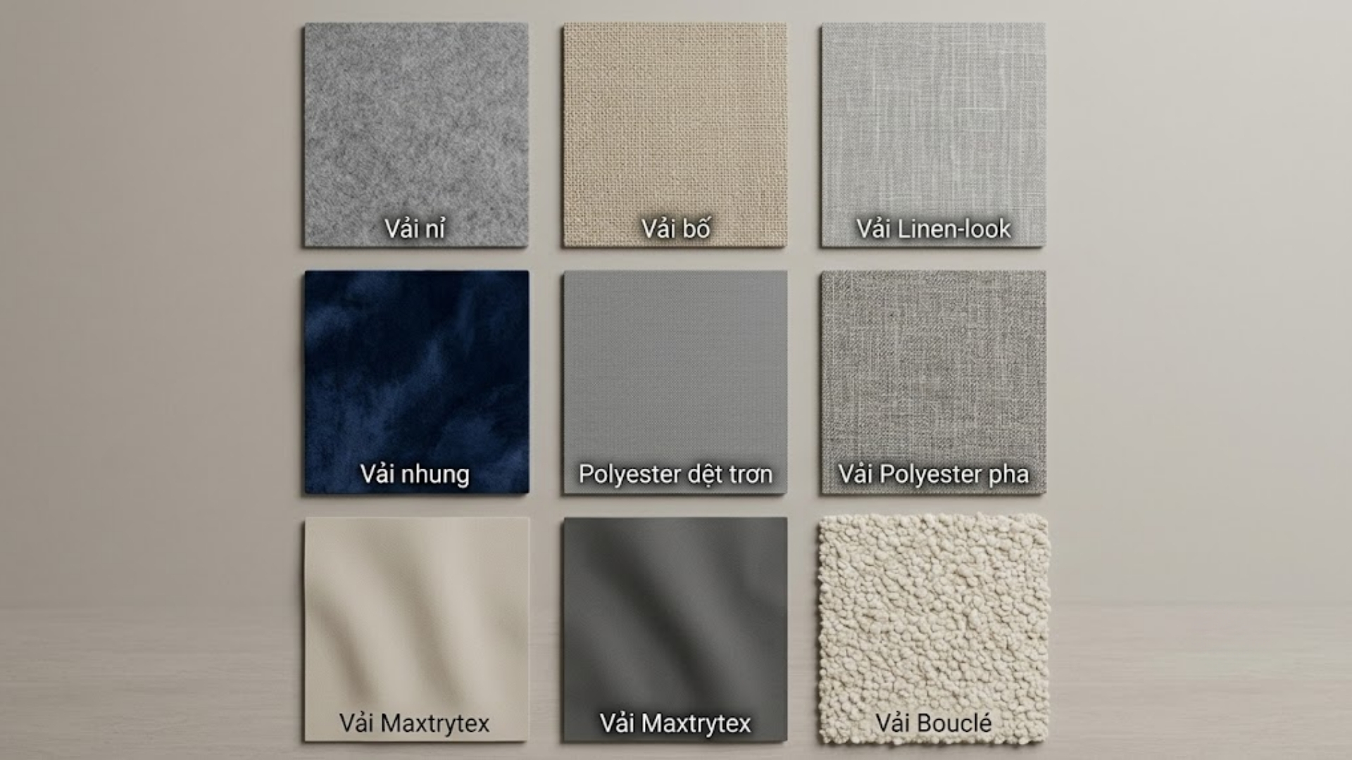 Các loại vải bọc giường ngủ phổ biến
