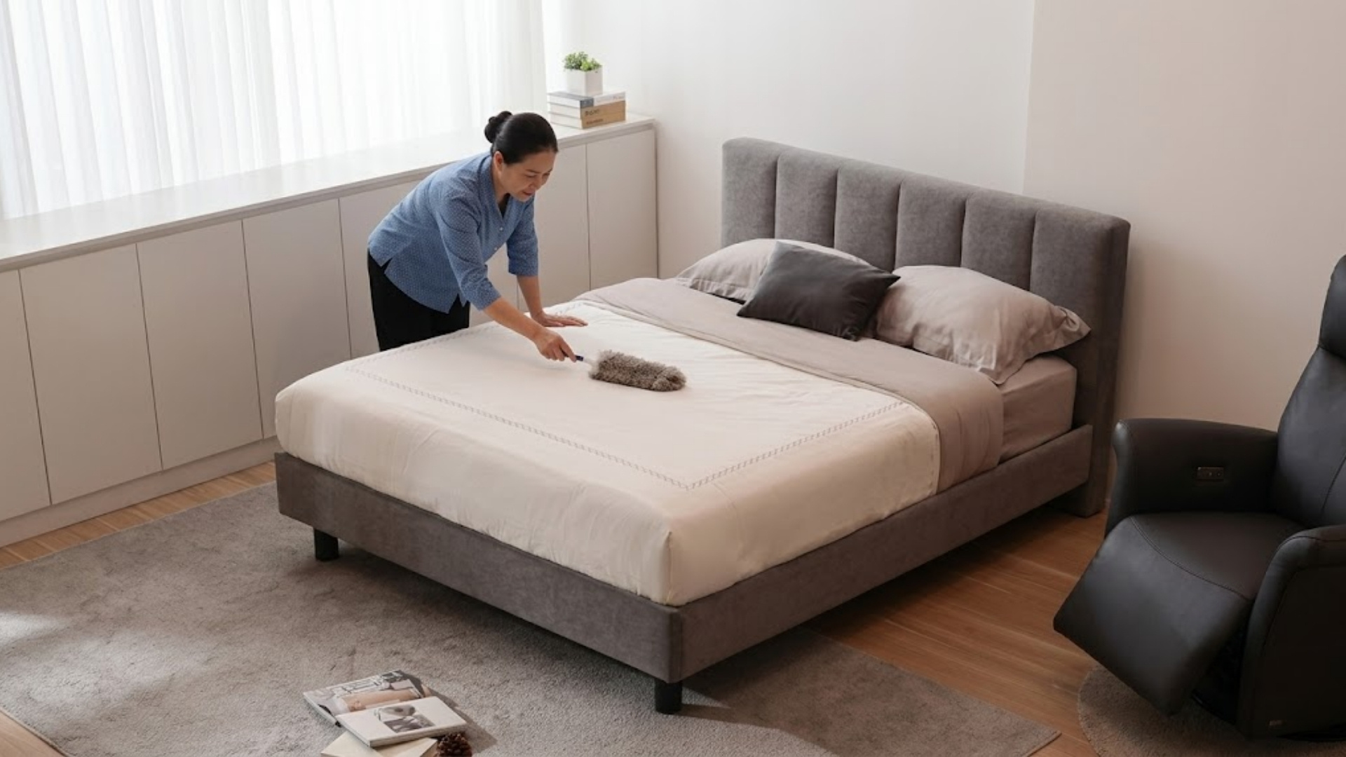 Cách bảo quản giường ngủ bọc vải bền đẹp