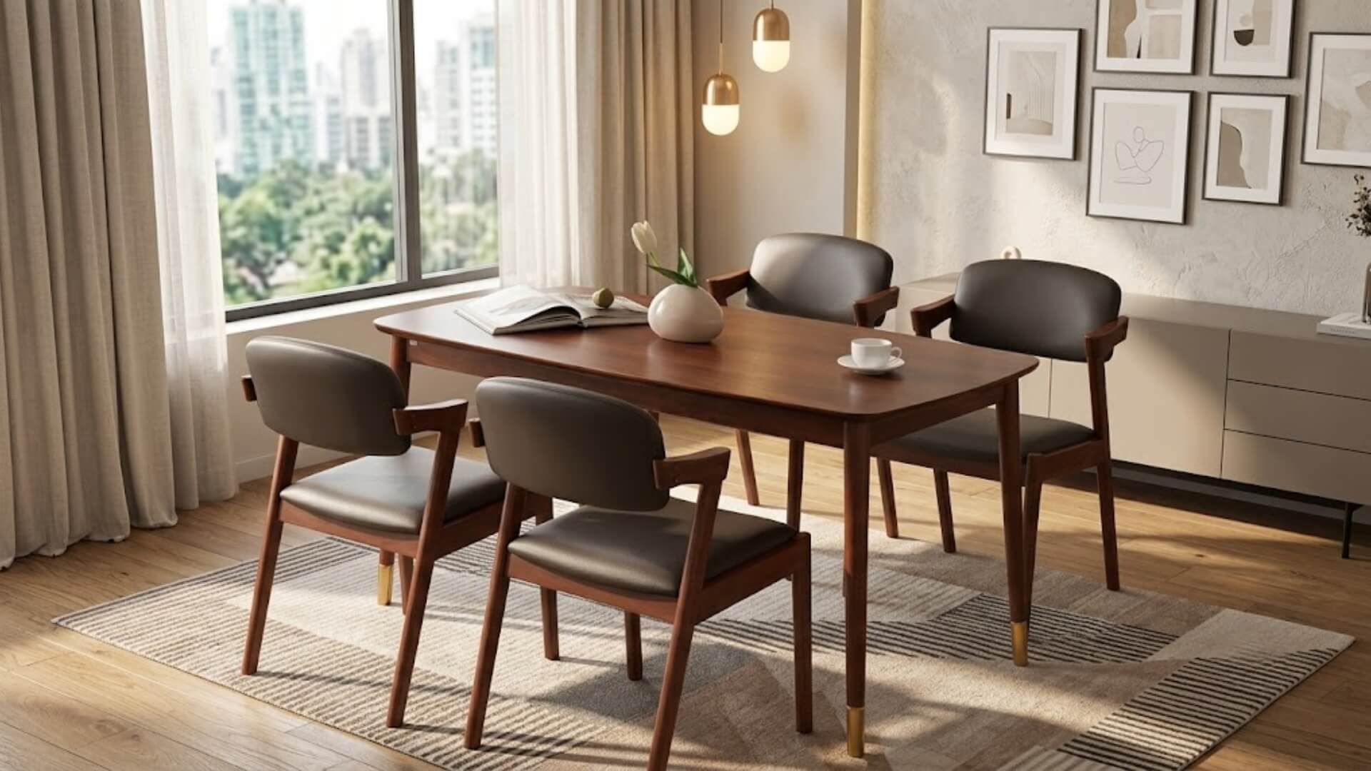Cách bố trí bàn ăn hợp lý trong chung cư
