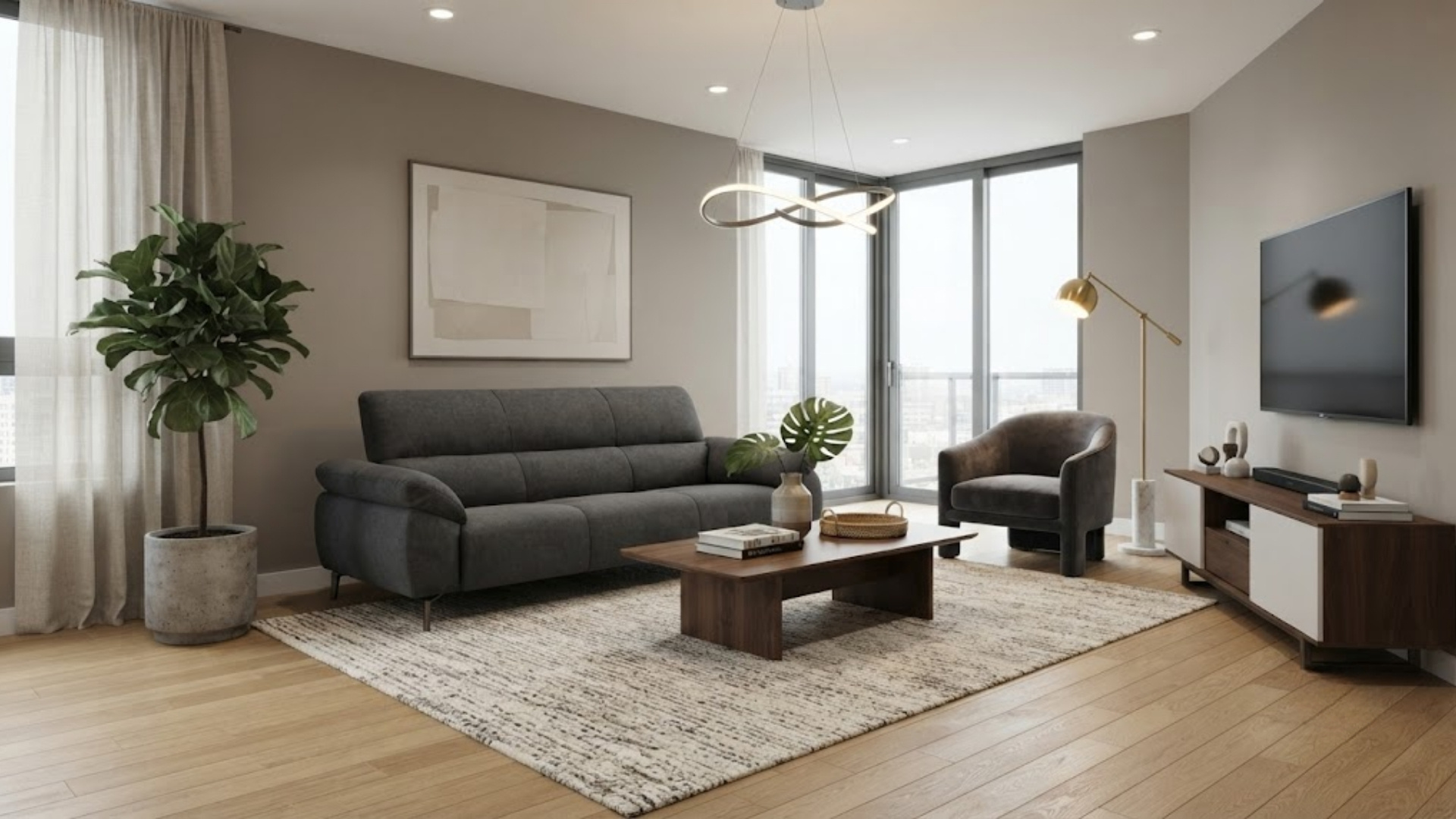 Cách bố trí nội thất phòng khách chung cư