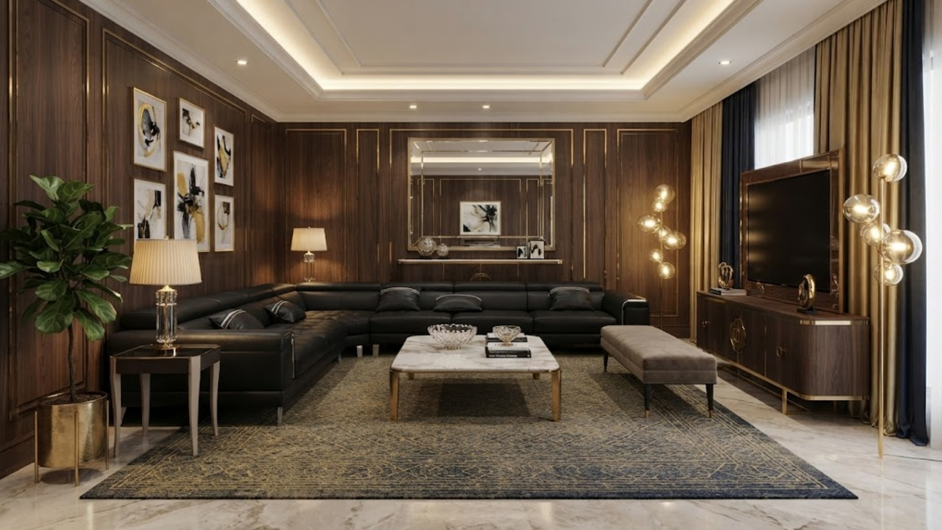 Cách bố trí phong cách nội thất Luxury