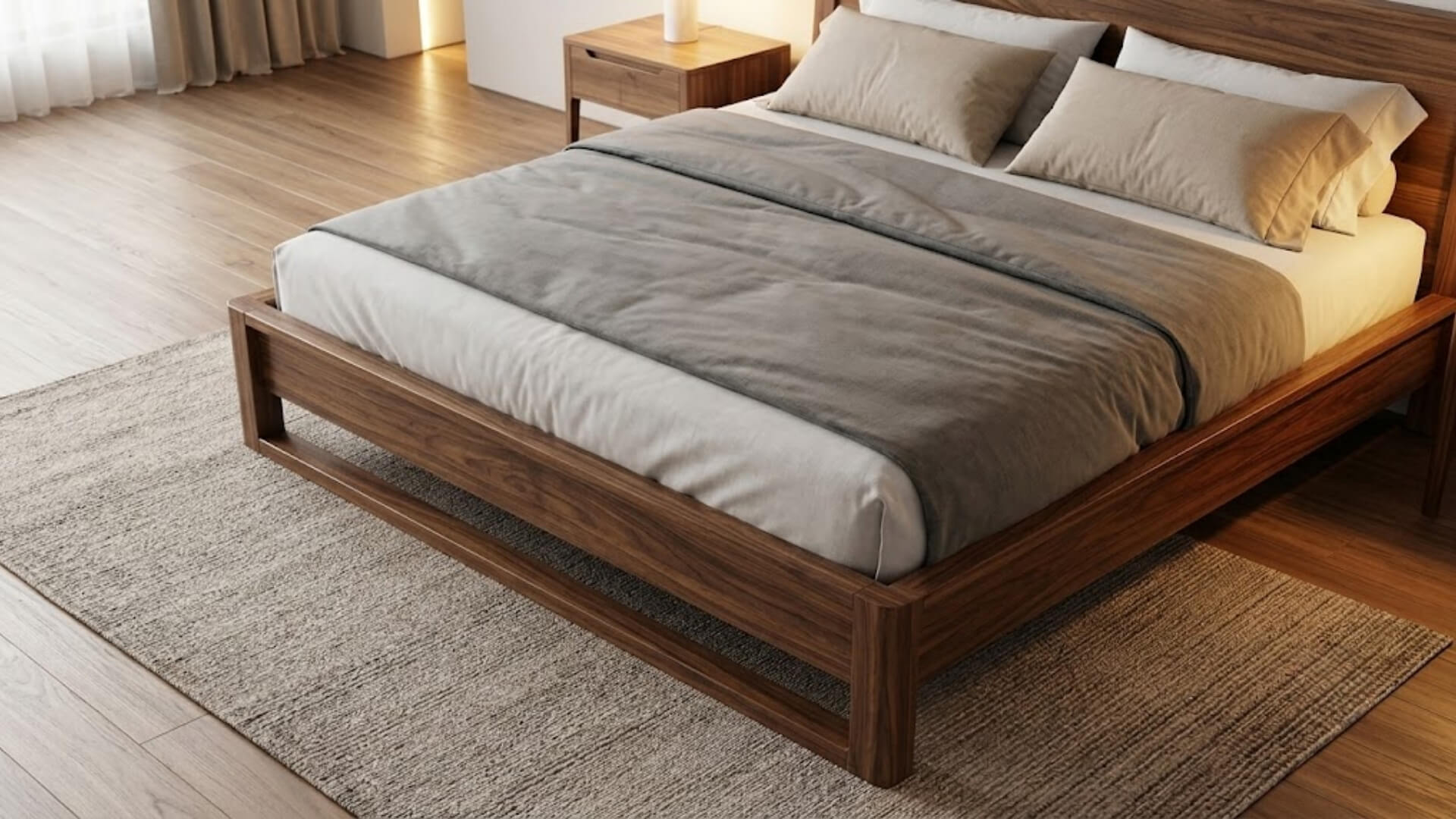 Cách chọn giường ngủ gỗ óc chó phù hợp