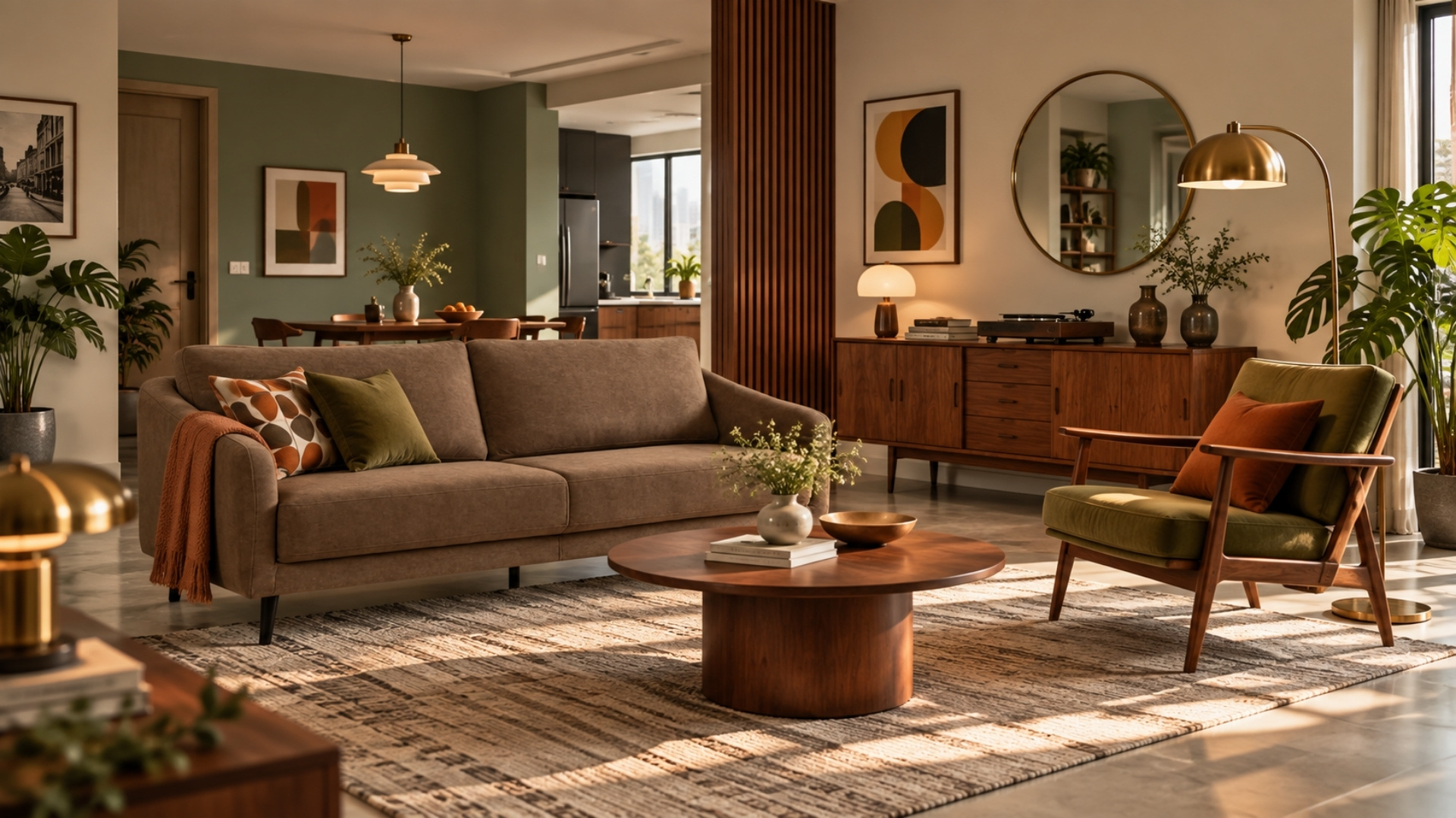 Cách phối nội thất phong cách vintage và retro