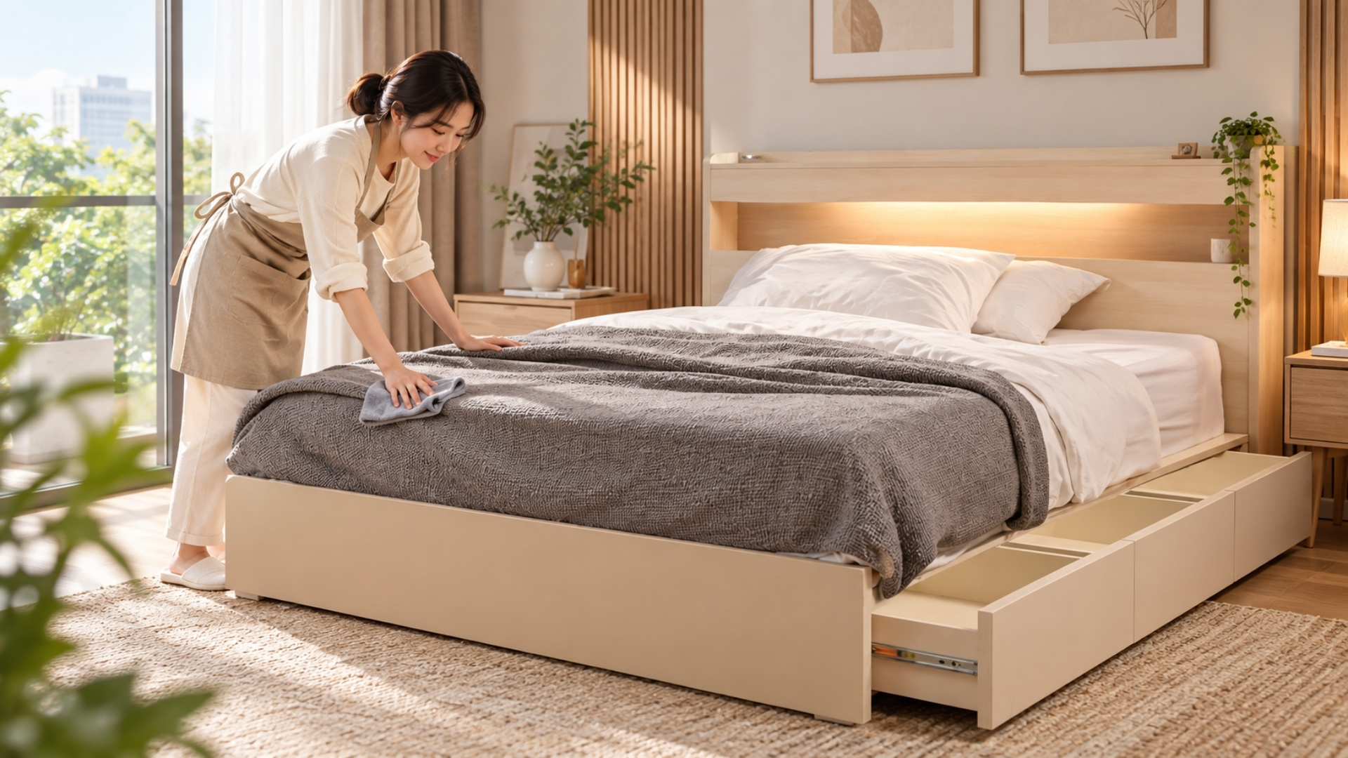 Cách vệ sinh và bảo quản giường ngủ MDF