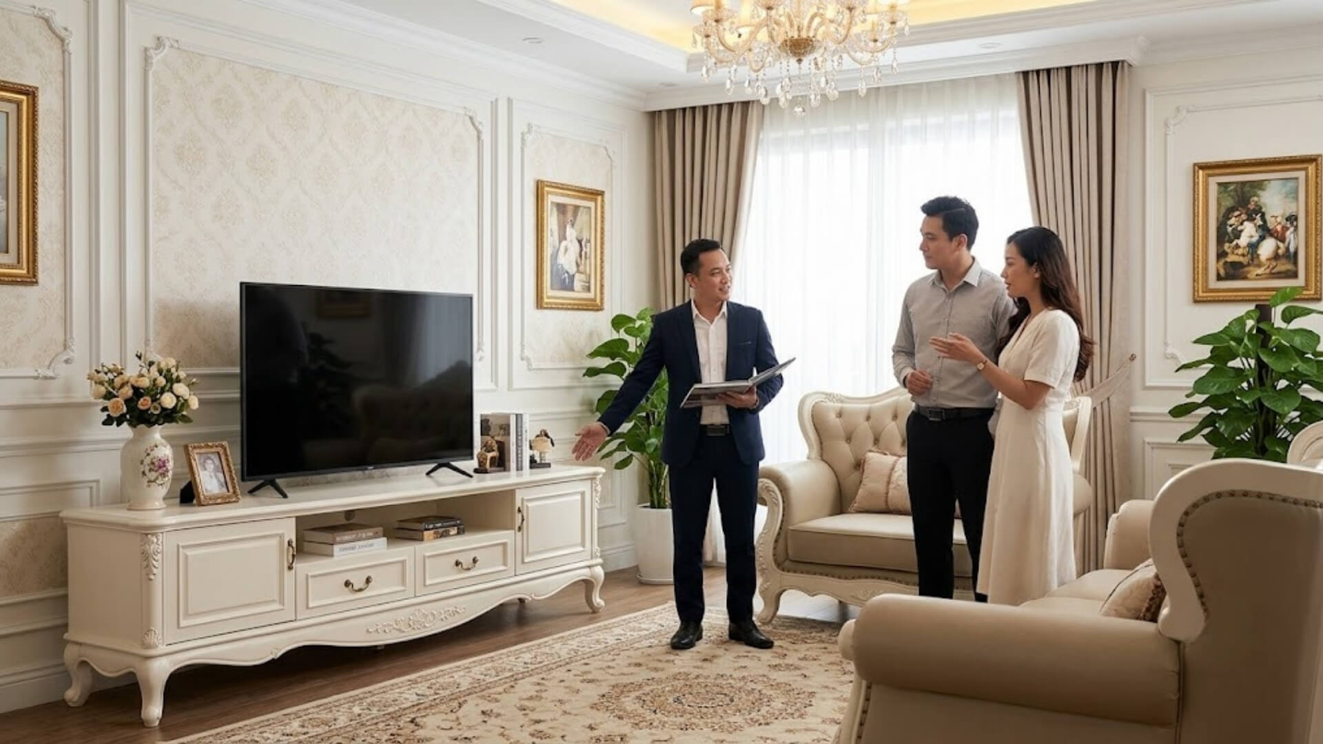 Câu hỏi thường gặp về kệ tivi tân cổ điển