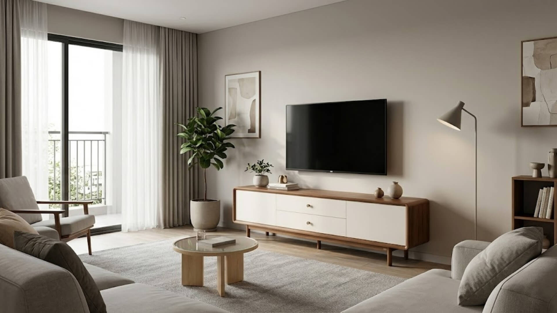 Câu hỏi thường gặp về kích thước kệ tivi