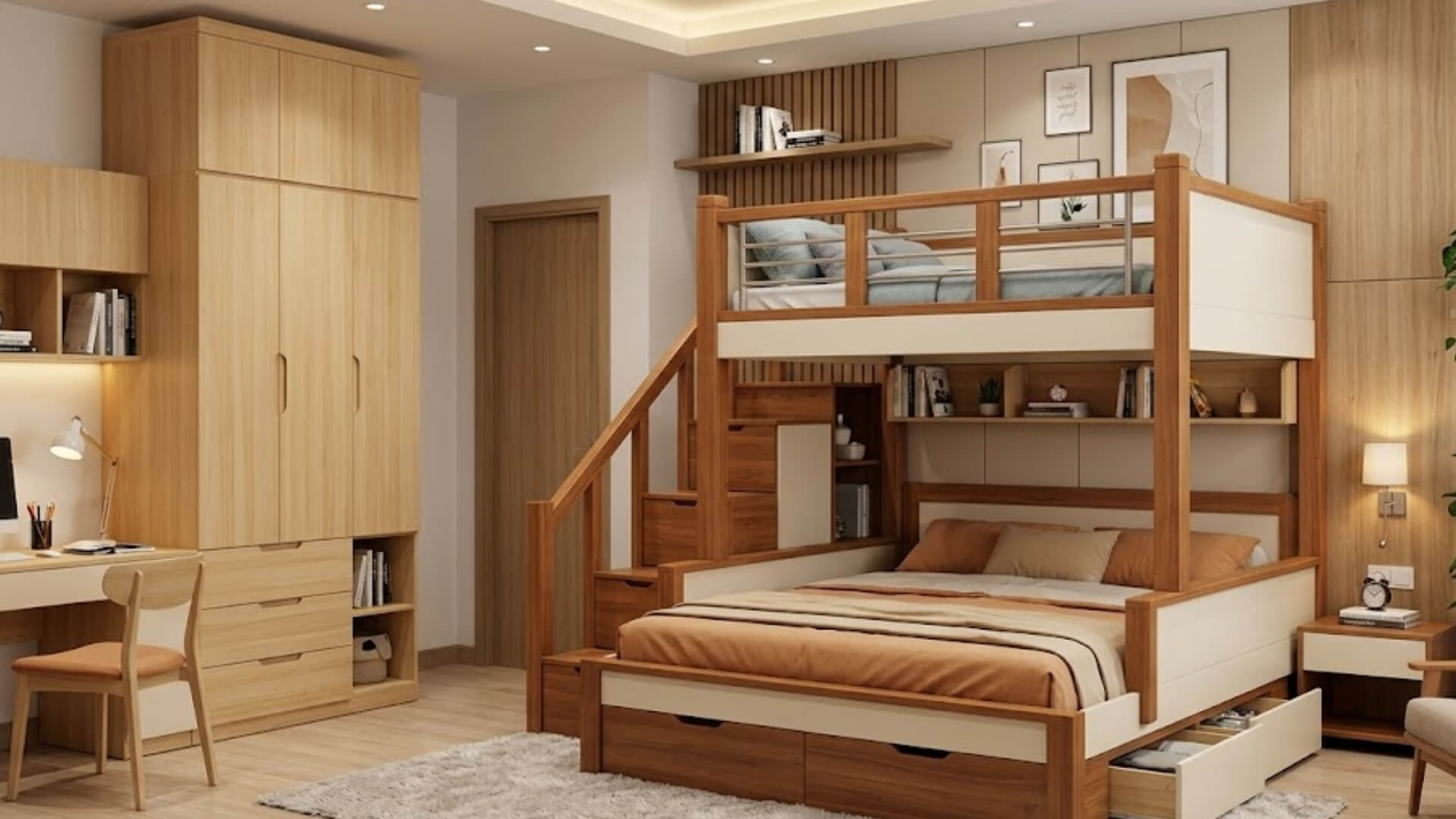 Chọn giường ngủ 2 tầng theo người sử dụng