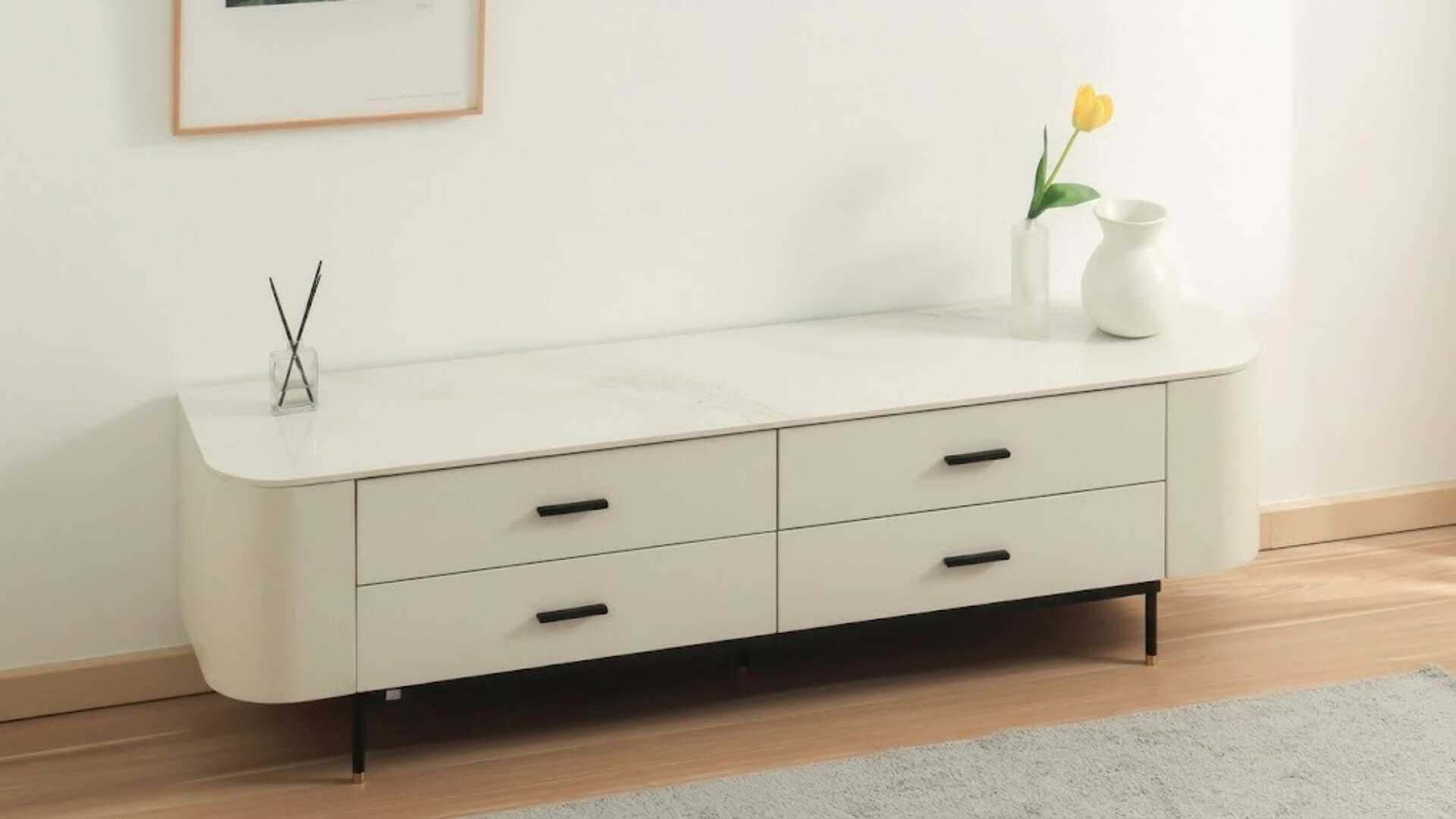 Chọn kệ tivi đơn giản theo nhu cầu