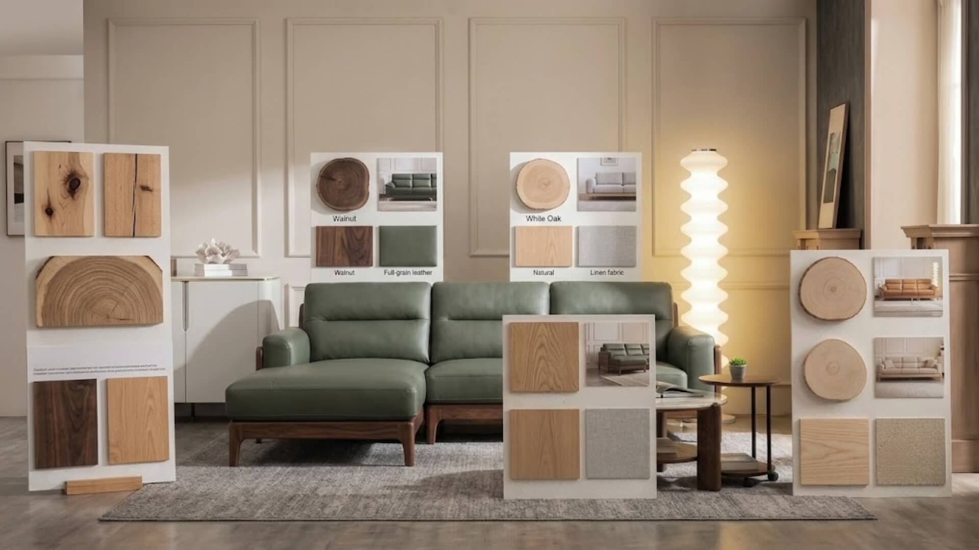 Chọn sofa gỗ theo chất liệu