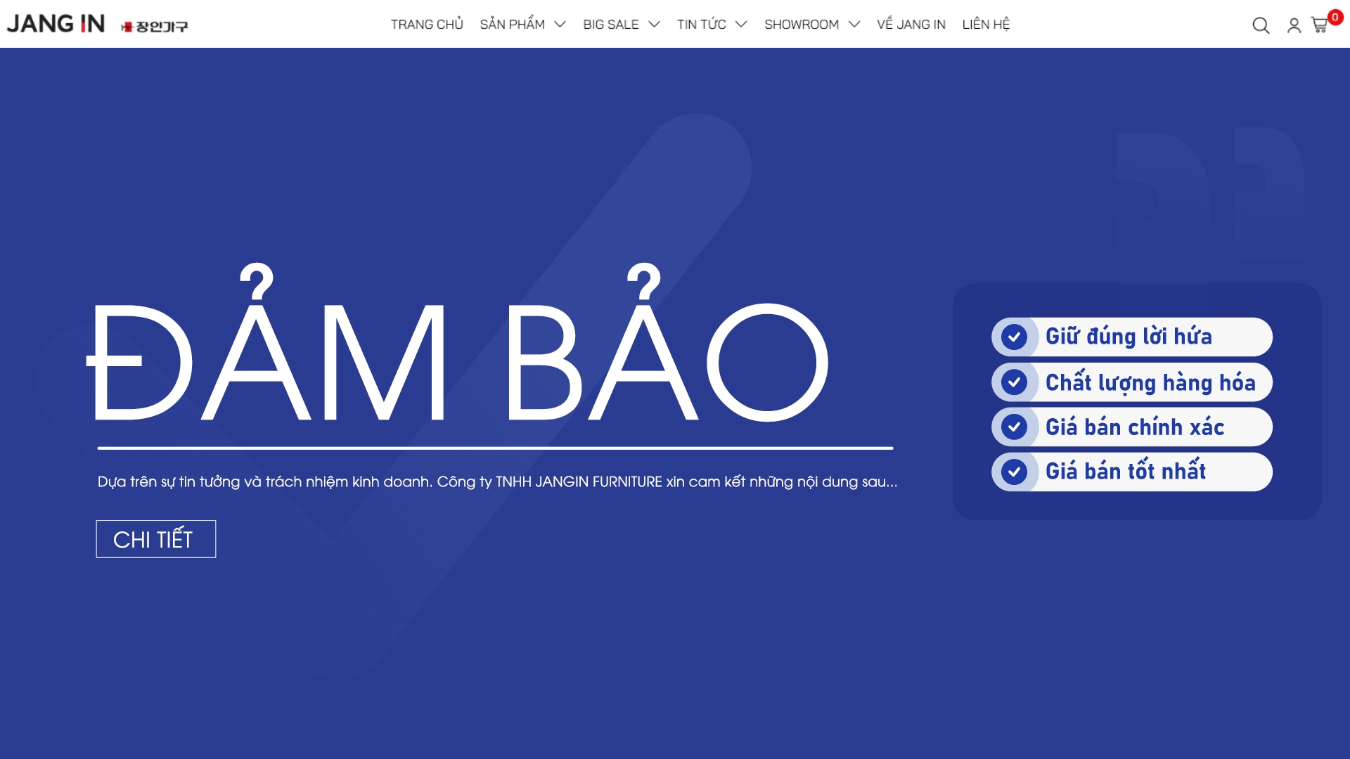 Dịch vụ dành cho khách hàng của Jang In