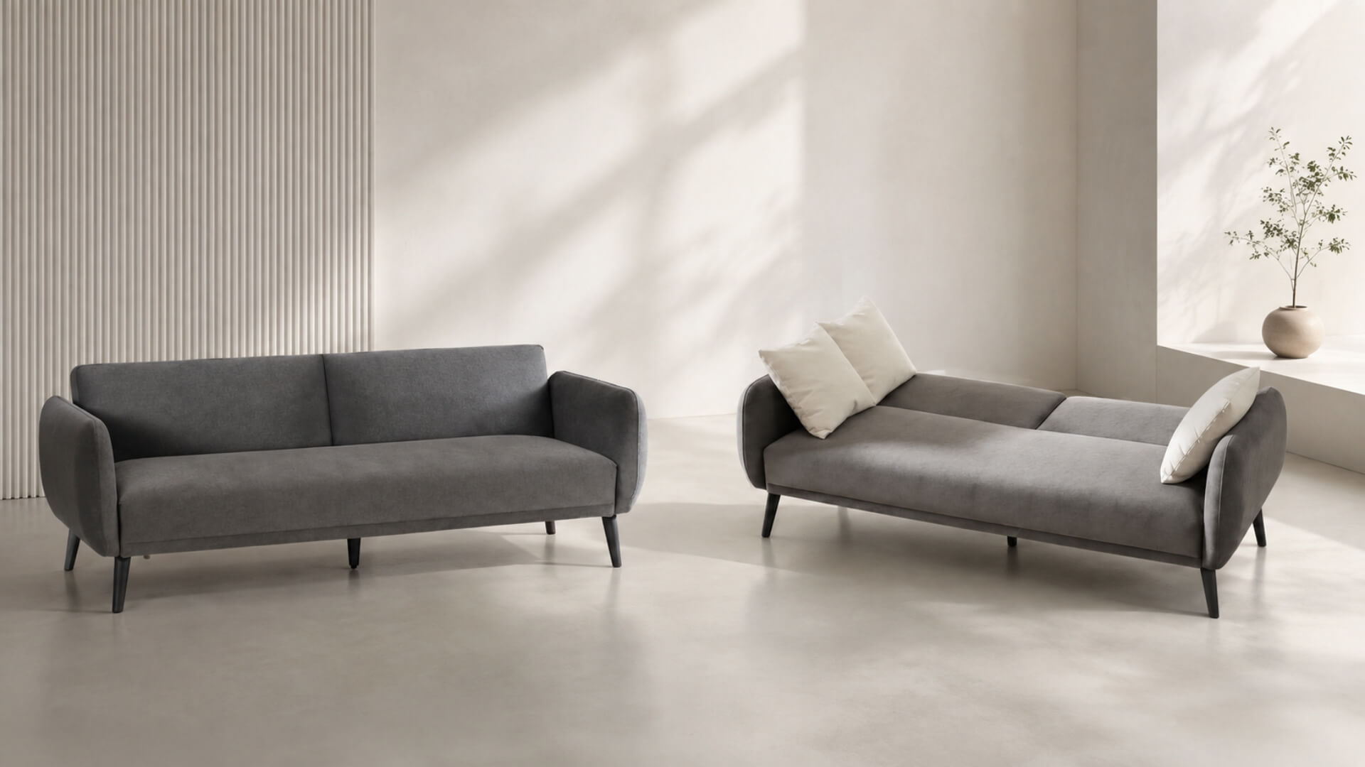 Đo diện tích sofa giường ở cả hai trạng thái