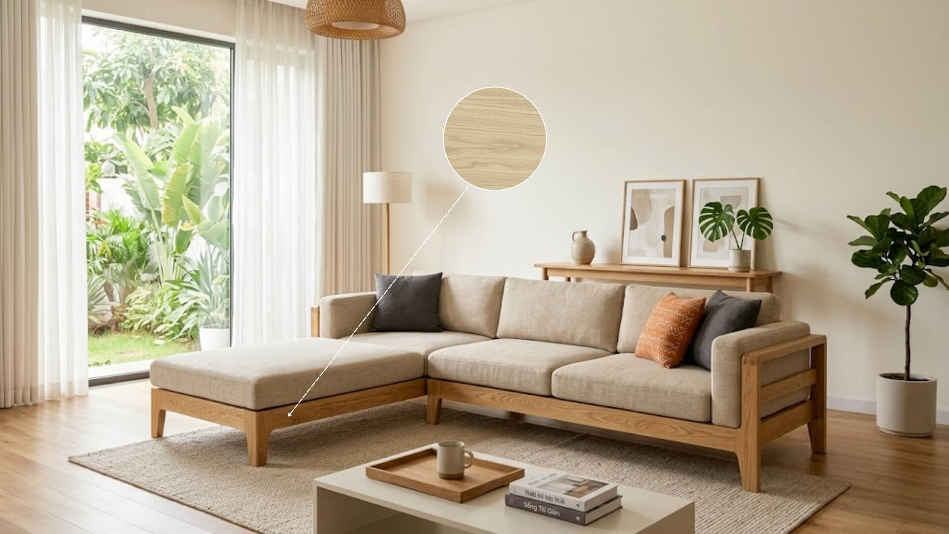 Ghế sofa gỗ sồi là gì?