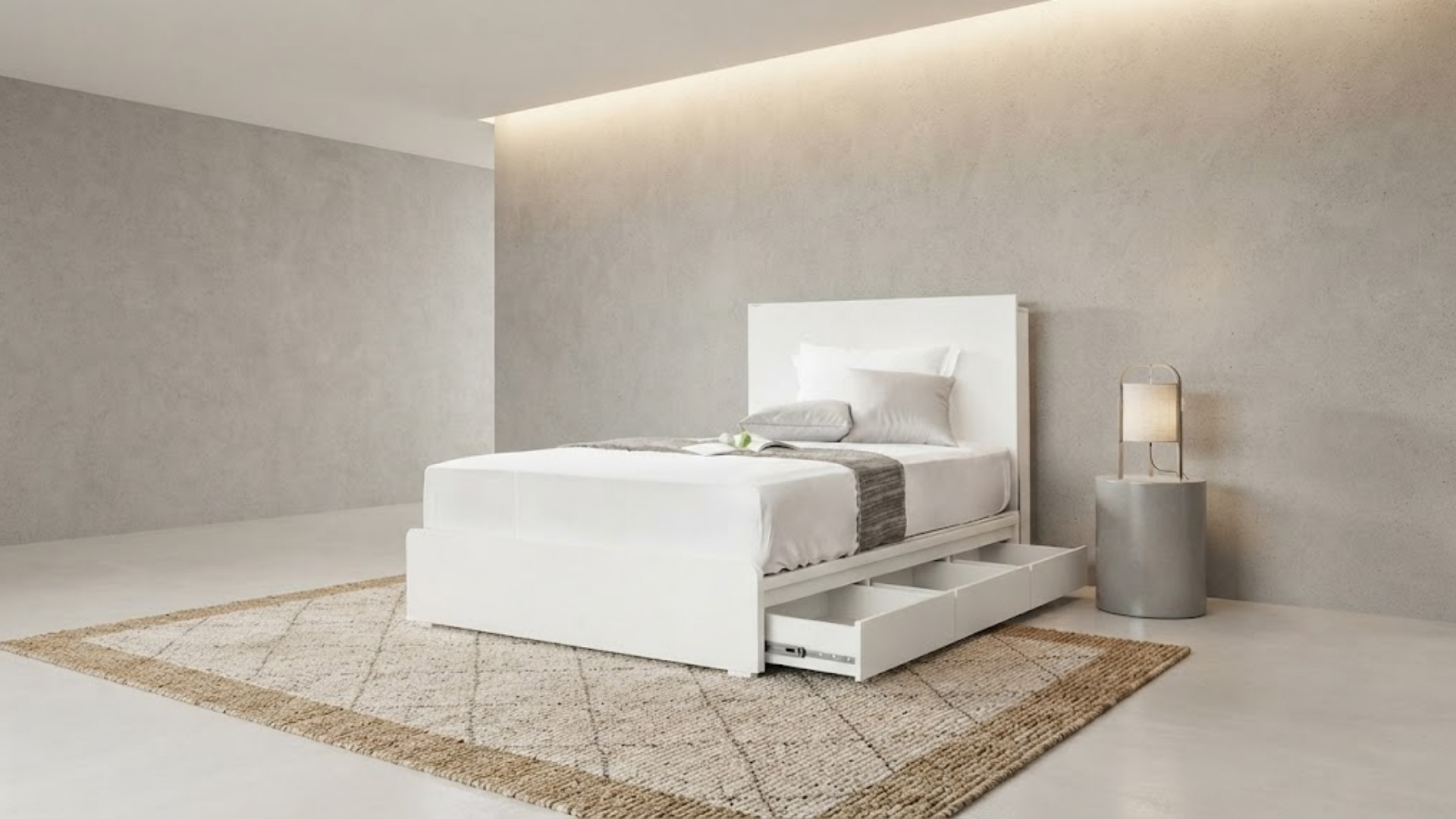 Giường có không gian lưu trữ kín đáo