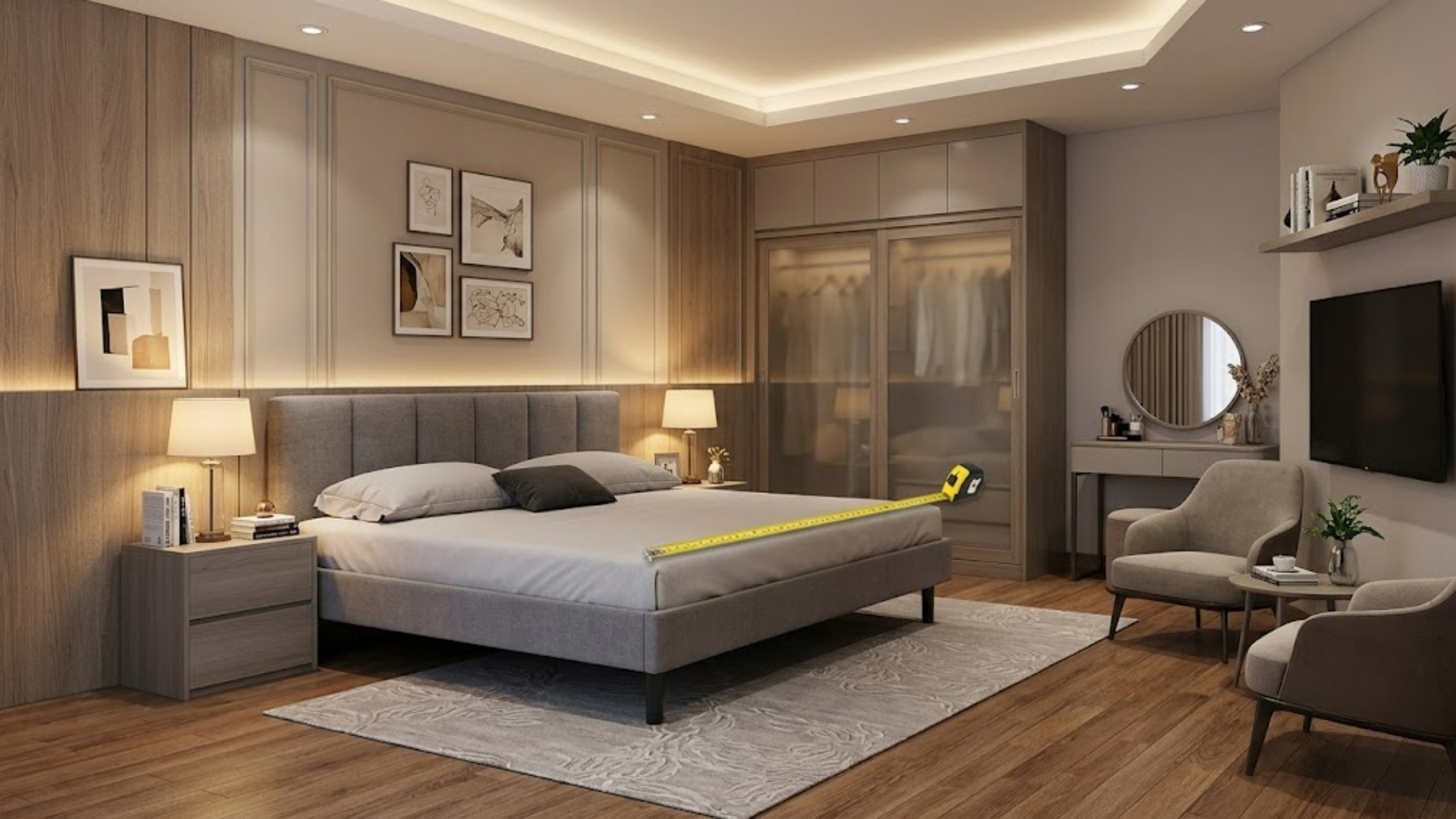 Giường ngủ 1m6 x 2m rộng bao nhiêu?