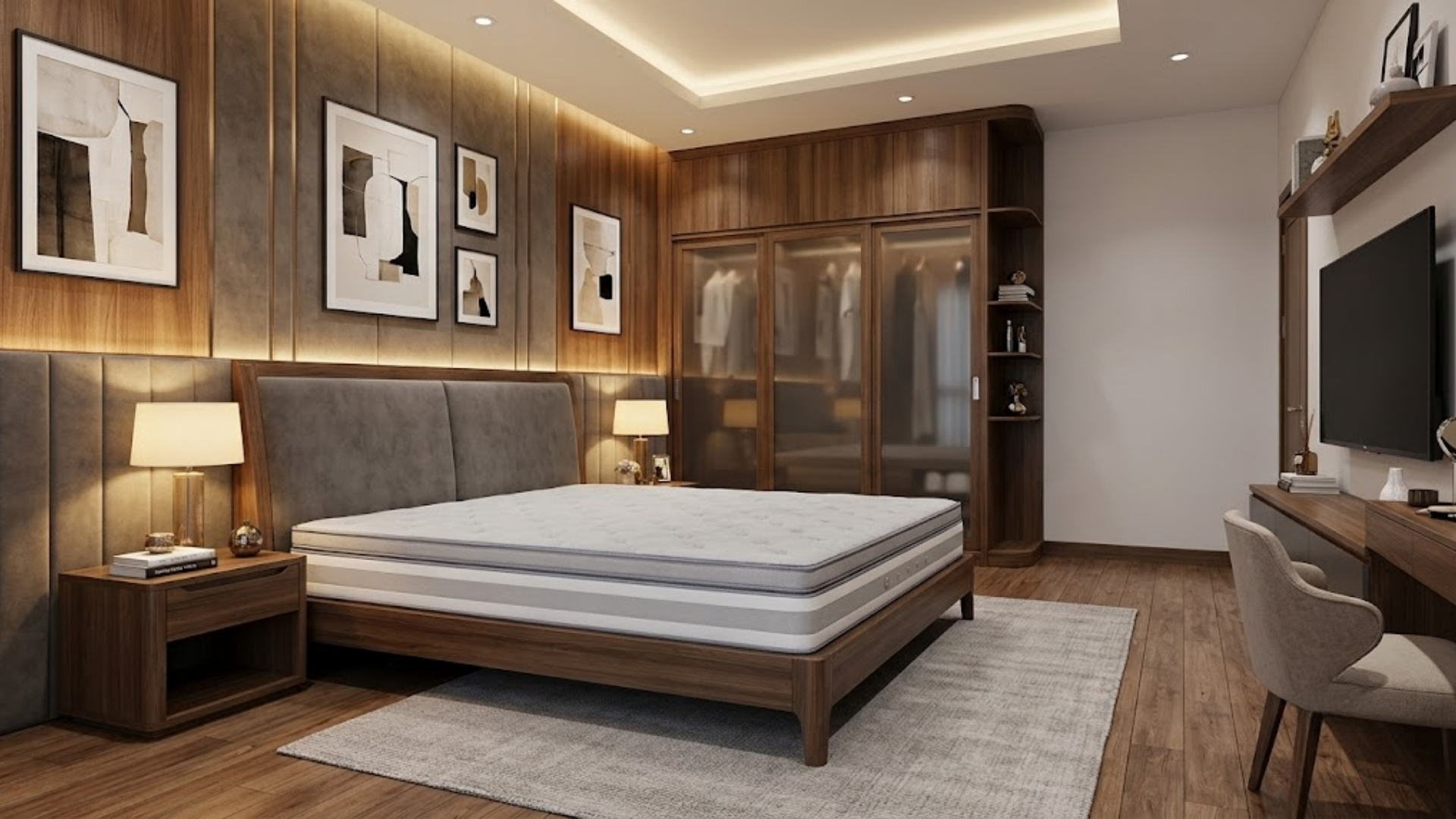 Giường ngủ 1m8 nên sử dụng nệm kích thước nào