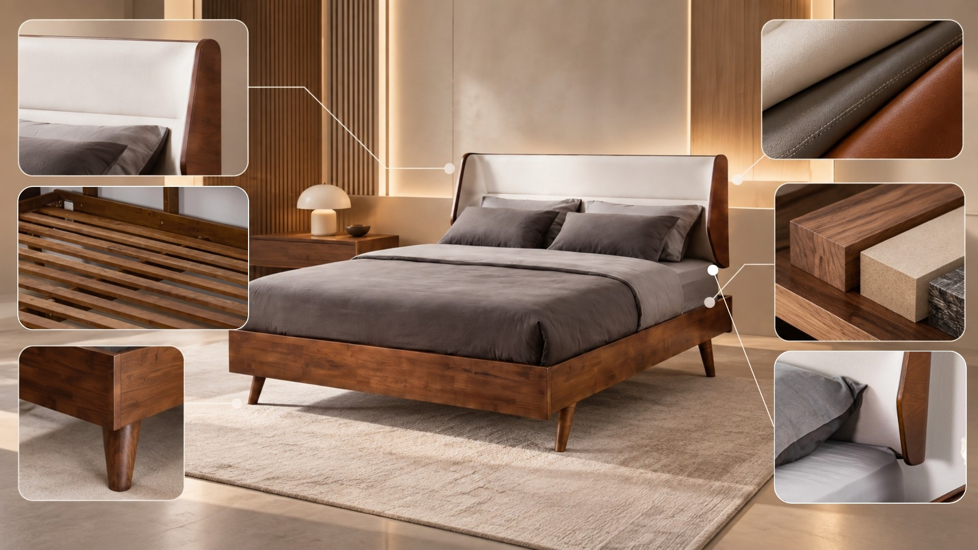 Giường ngủ cao cấp nhập khẩu có gì khác biệt