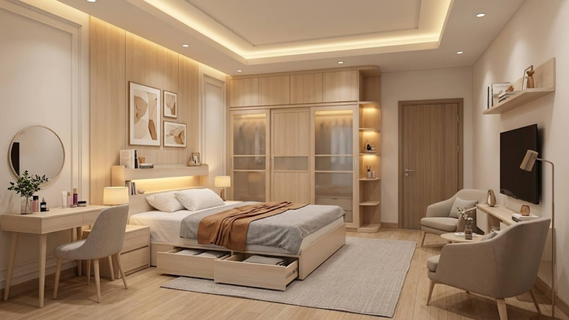 Giường ngủ có hộc kéo là gì
