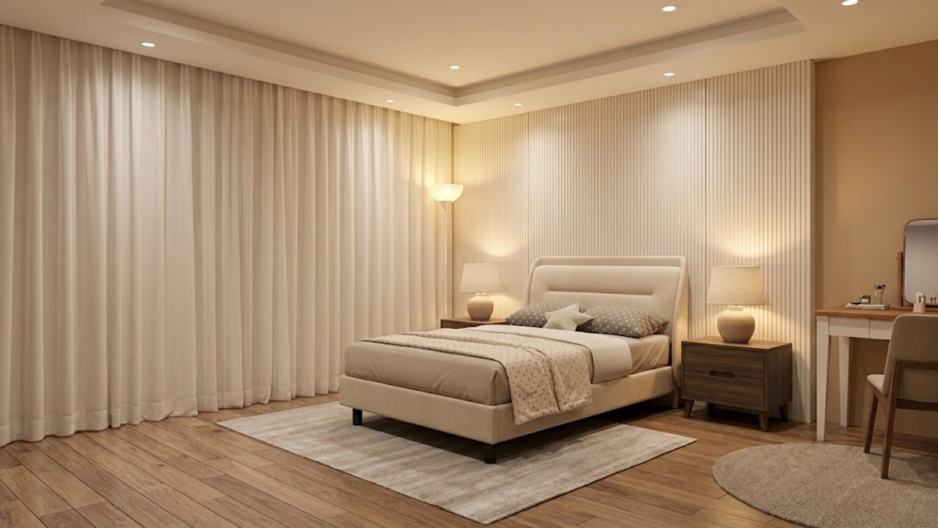 Giường ngủ vải Arte 1.8m