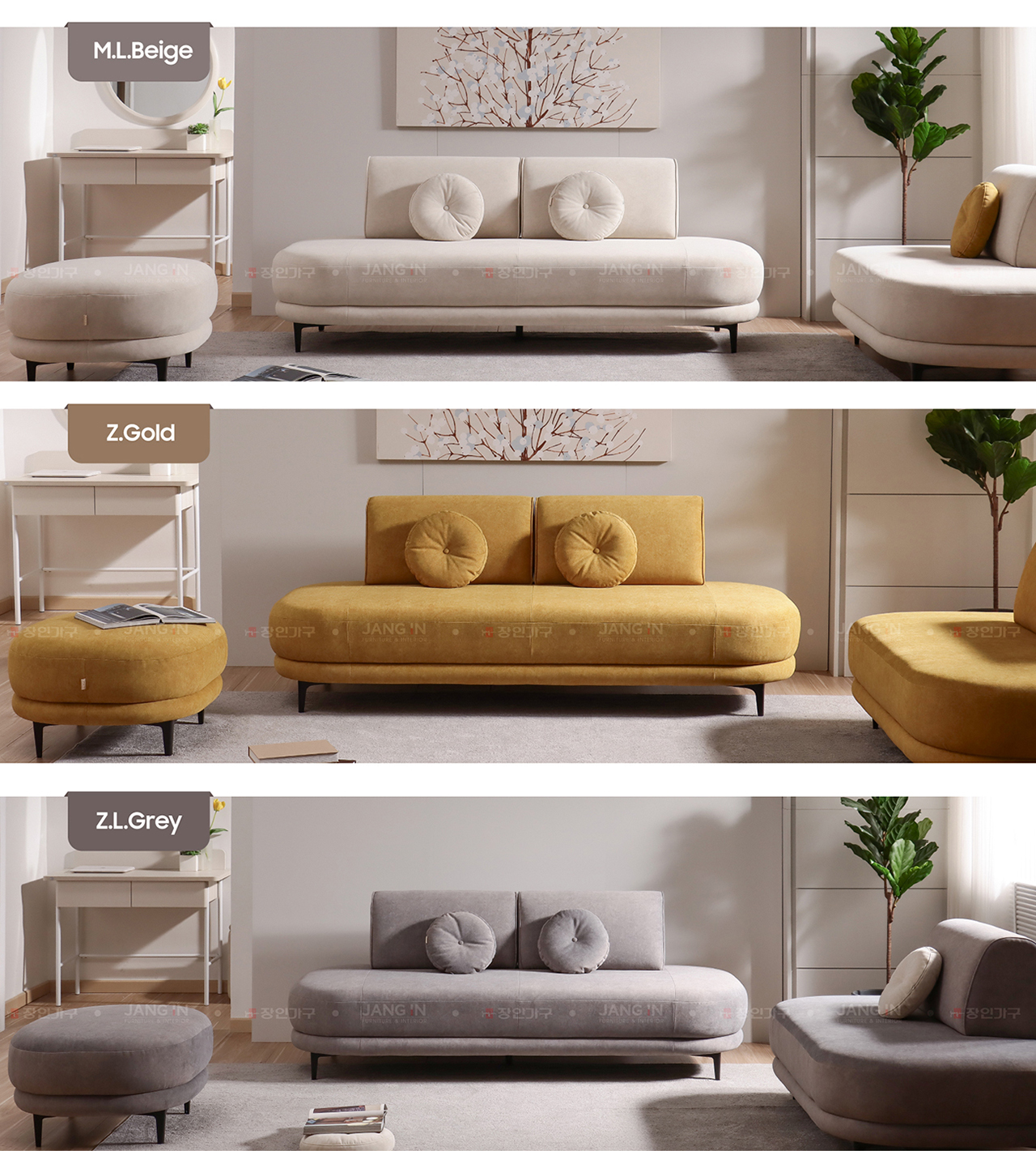 SOFA VẢI JOY - phòng khách - Jang In