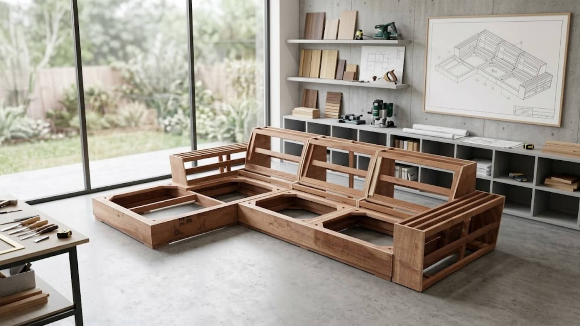 Khung quyết định độ bền của sofa Hàn Quốc cao cấp