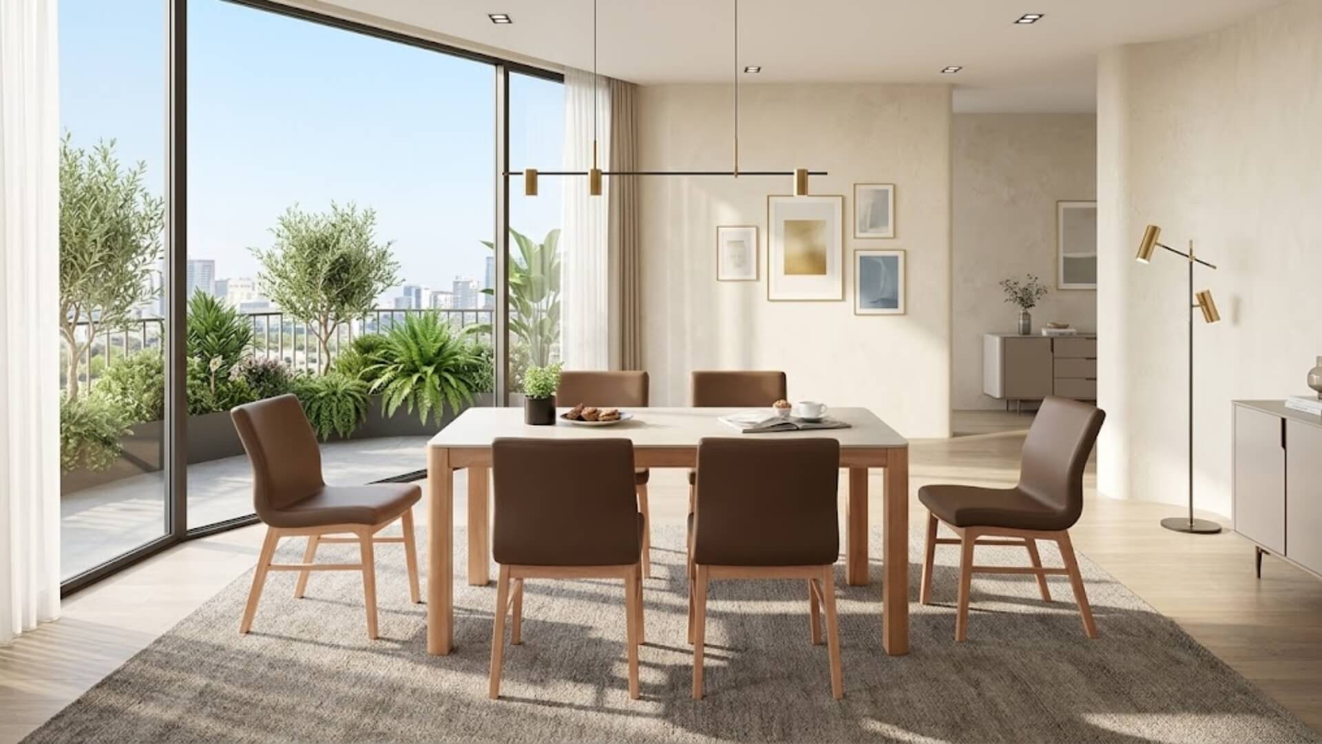 Kích thước bàn ăn Nordic