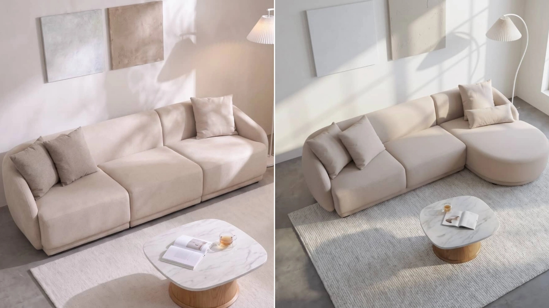 Kích thước sofa 4 chỗ theo từng kiểu dáng